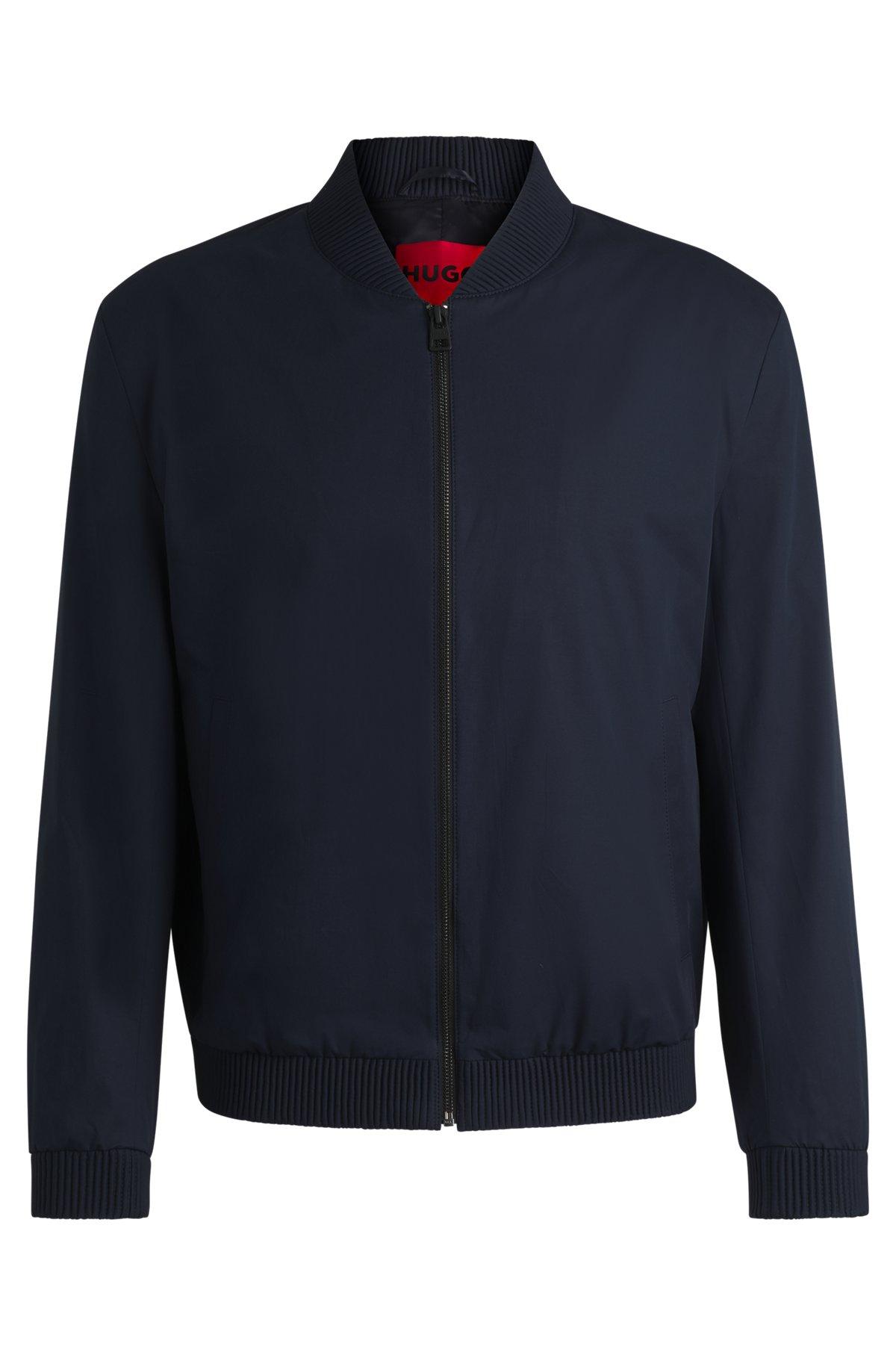 Slim-fit jacket in stretch cotton Product Image