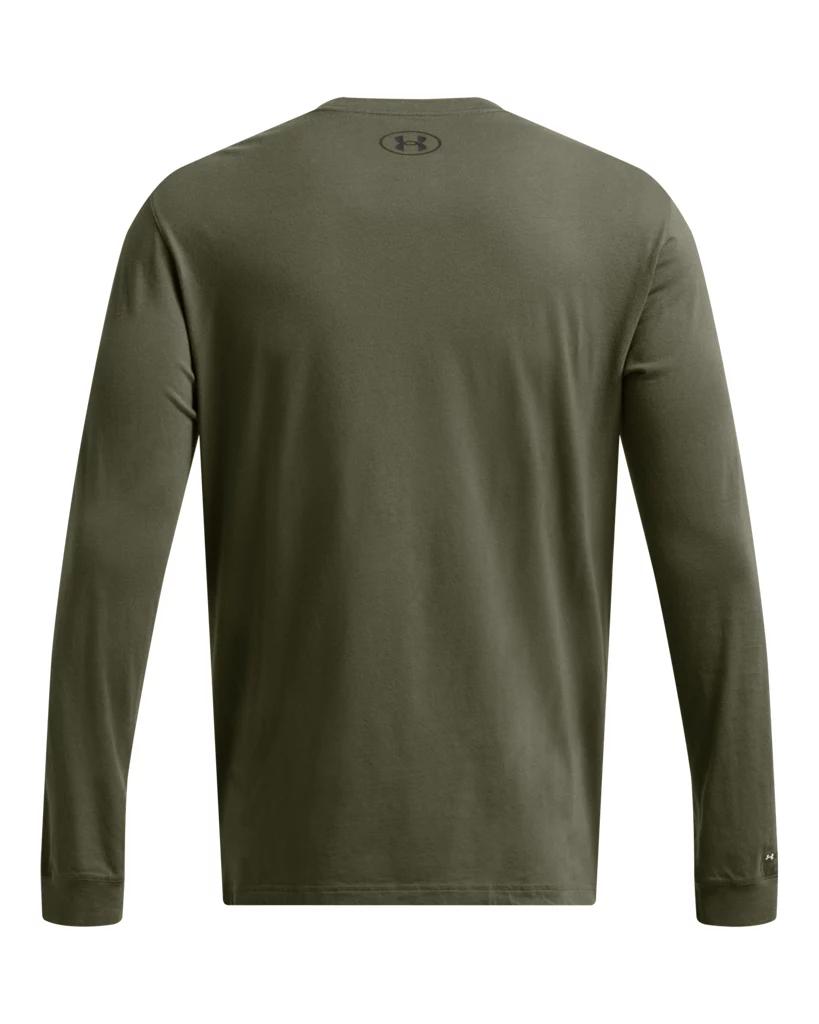 Under Armour Mens Under Armour Icon Charged Cotton Long Sleeve - Mens Ultimate Black/Castlerock Product Image