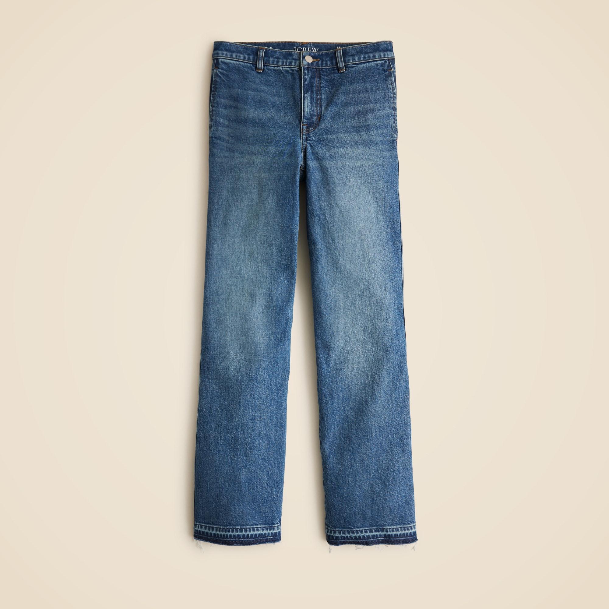 Full-length slim-wide trouser jean Product Image
