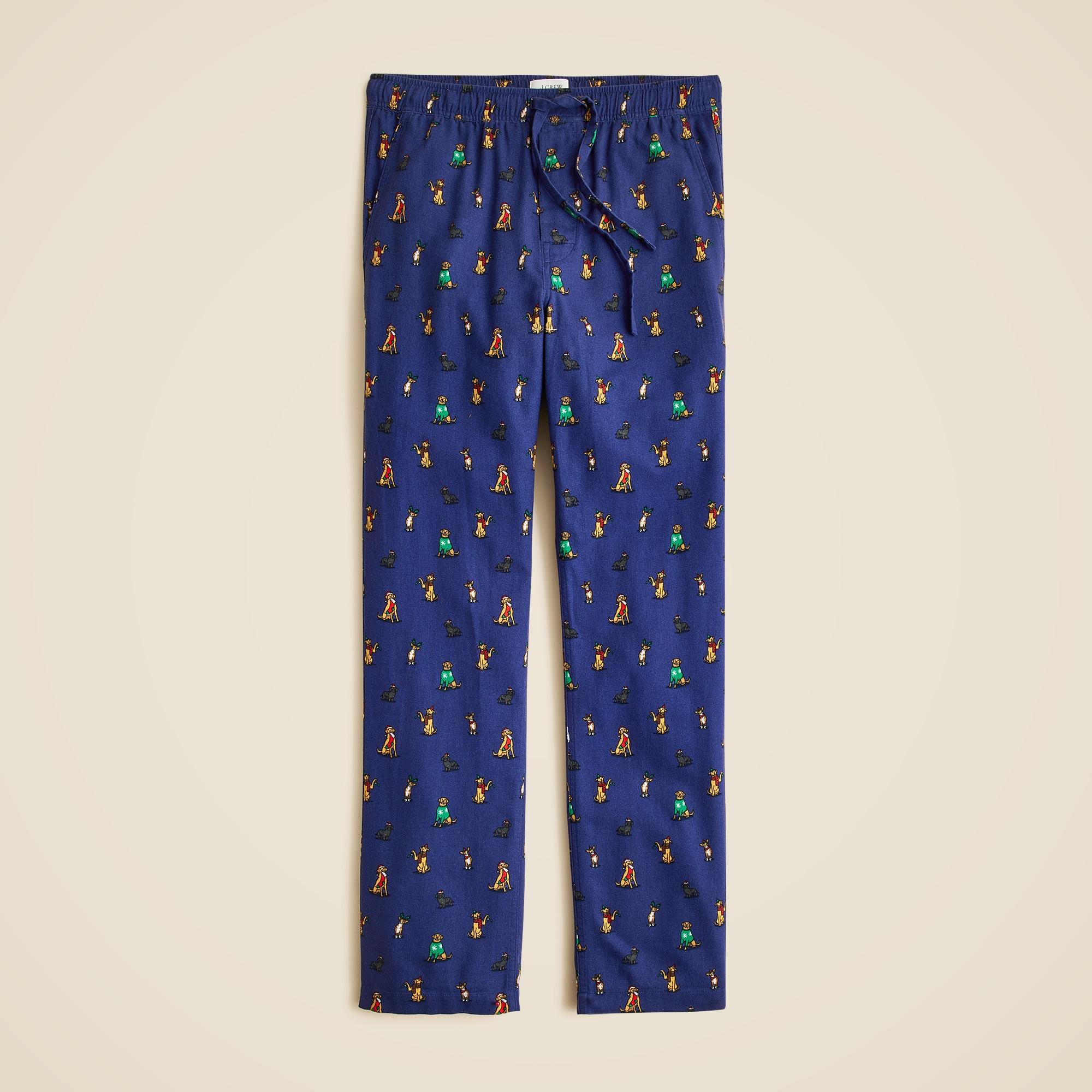 Flannel pajama pant in print Product Image