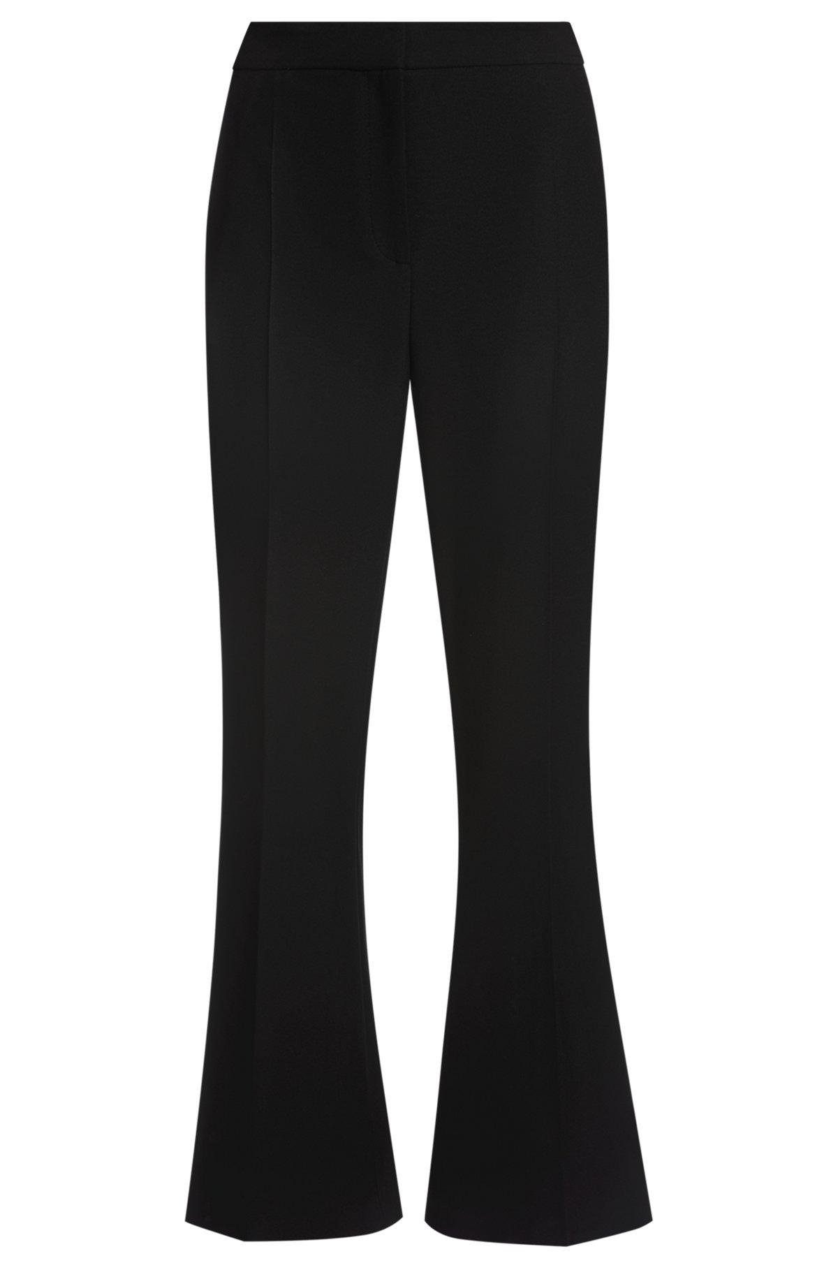 Slim-fit trousers with bootcut leg Product Image