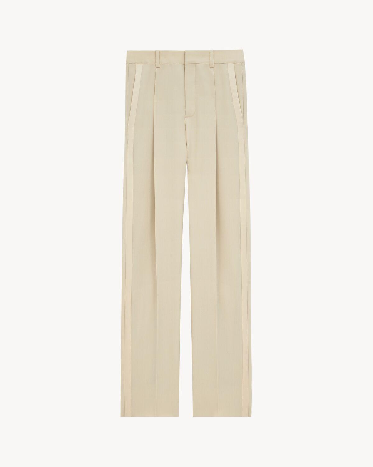 high-waisted pants in light wool Product Image