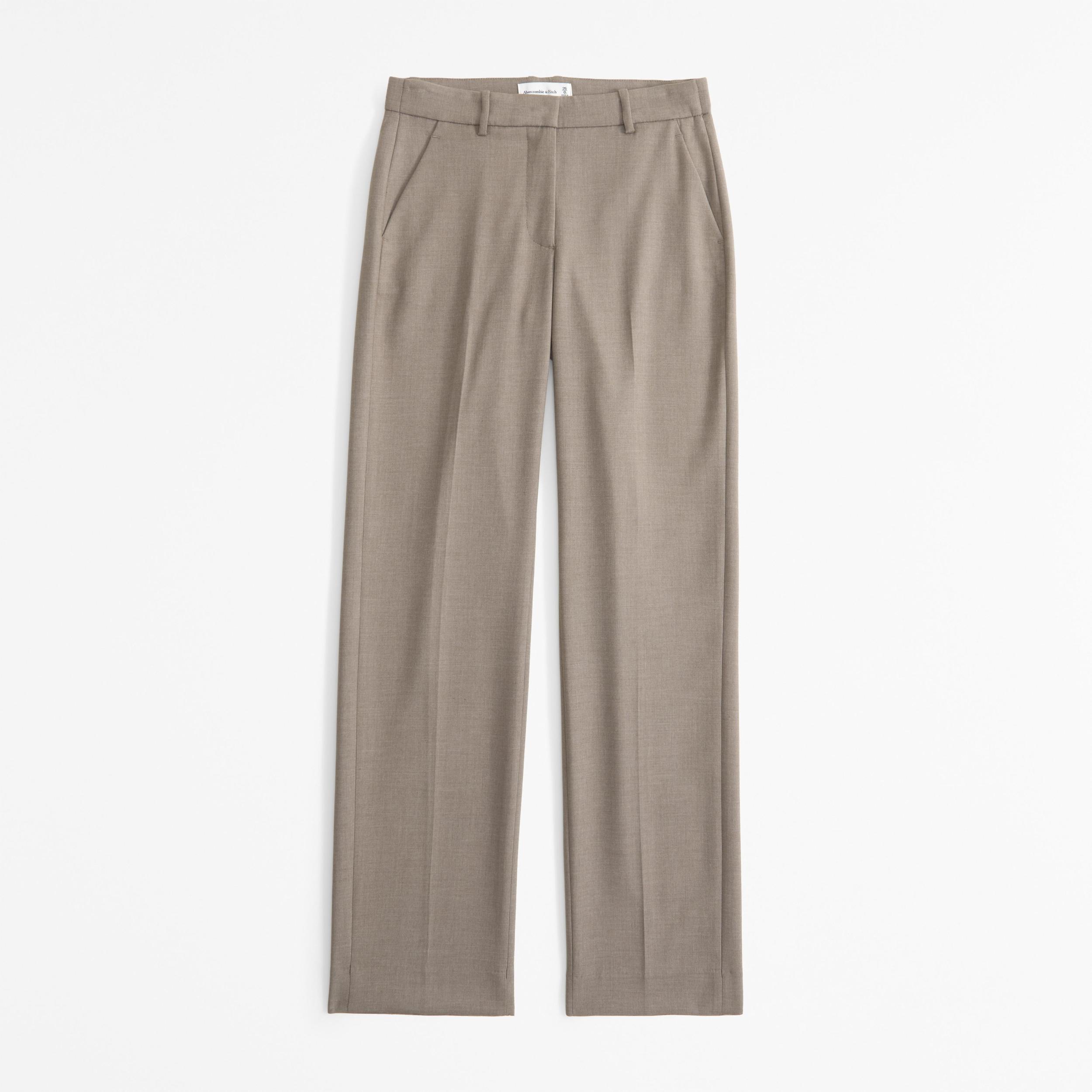 Low Rise Tailored Straight Pant Product Image