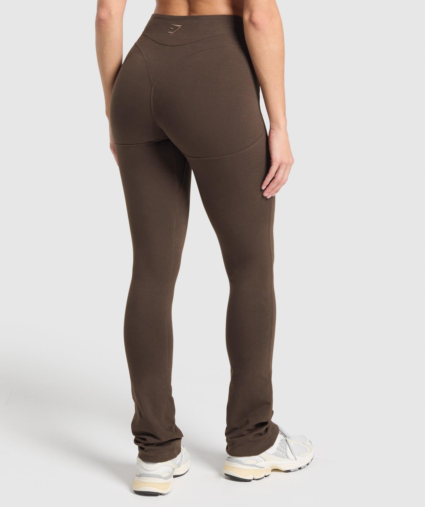 Gymshark Rest Day Bootcut Leggings - Archive Brown Female Product Image