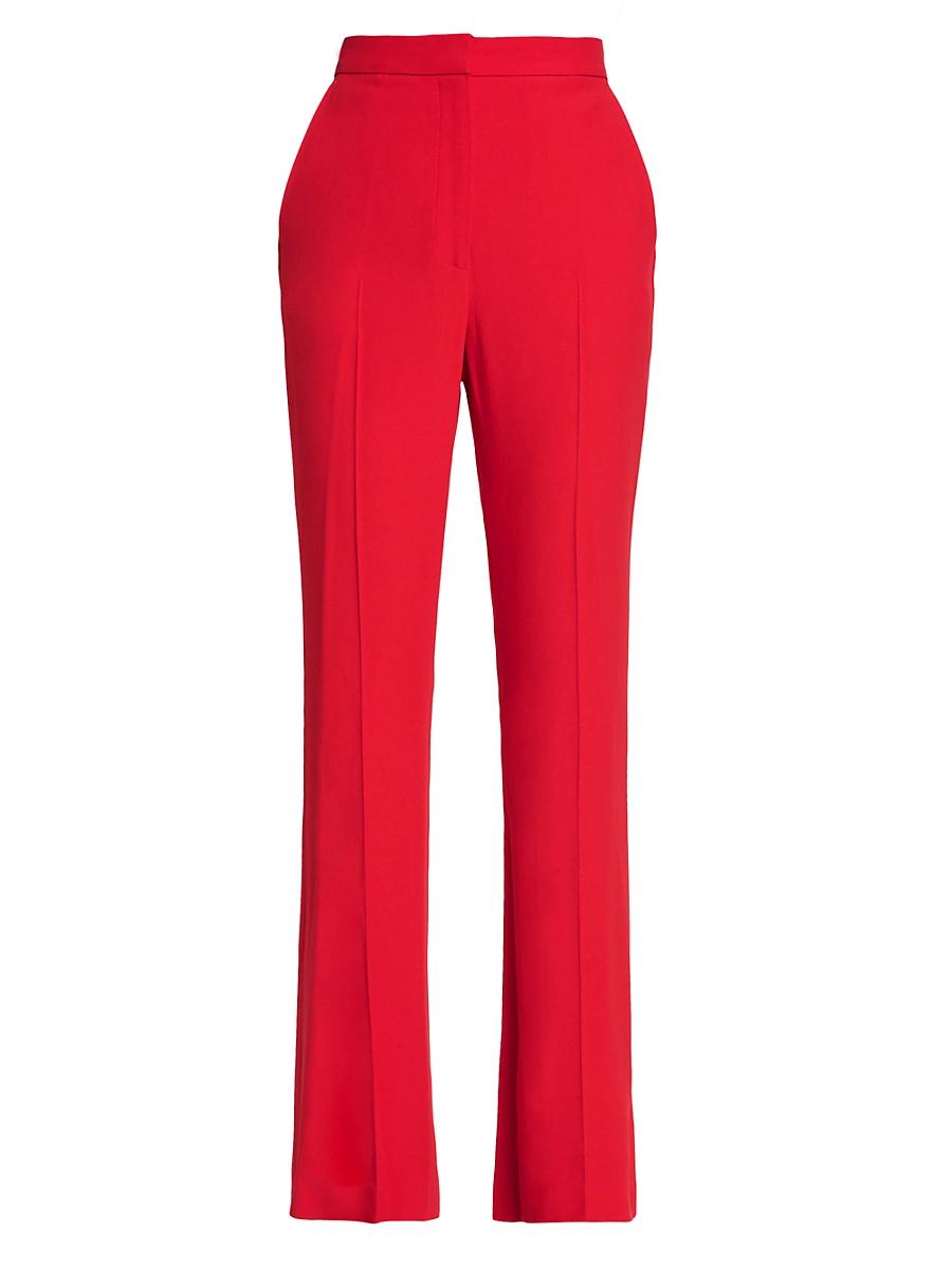 Womens High-Rise Boot-Cut Trousers Product Image