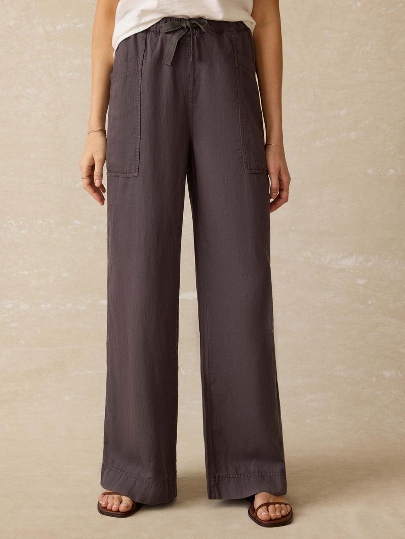 Topanga Drape Pant - Washed Black Product Image