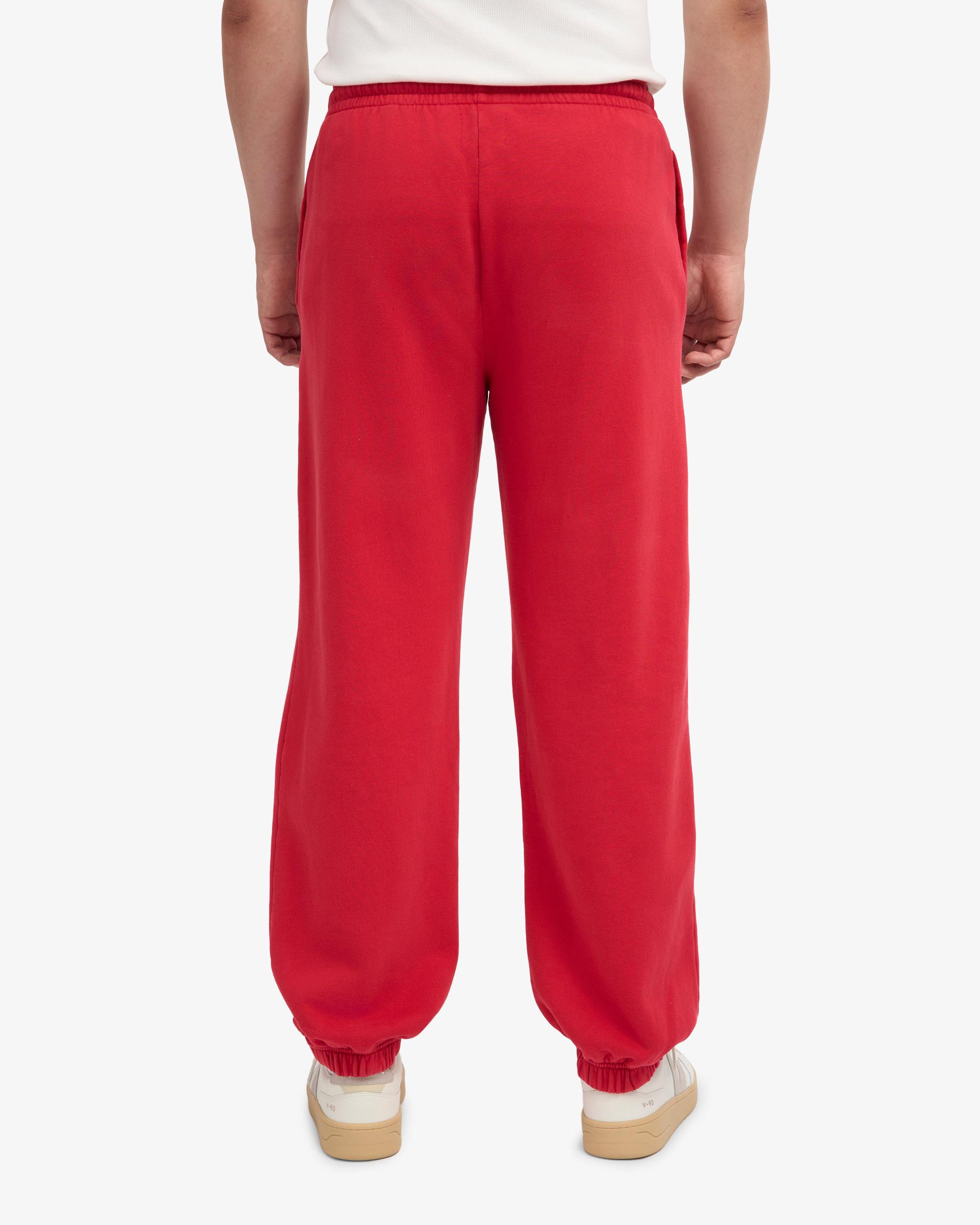 Organic Relaxed Sweatpants - Scarlet Red Product Image