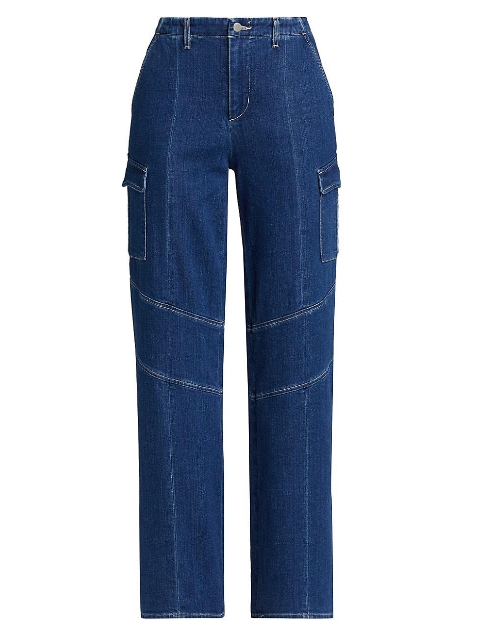 Womens Brooklyn Utility Wide-Leg Jeans Product Image