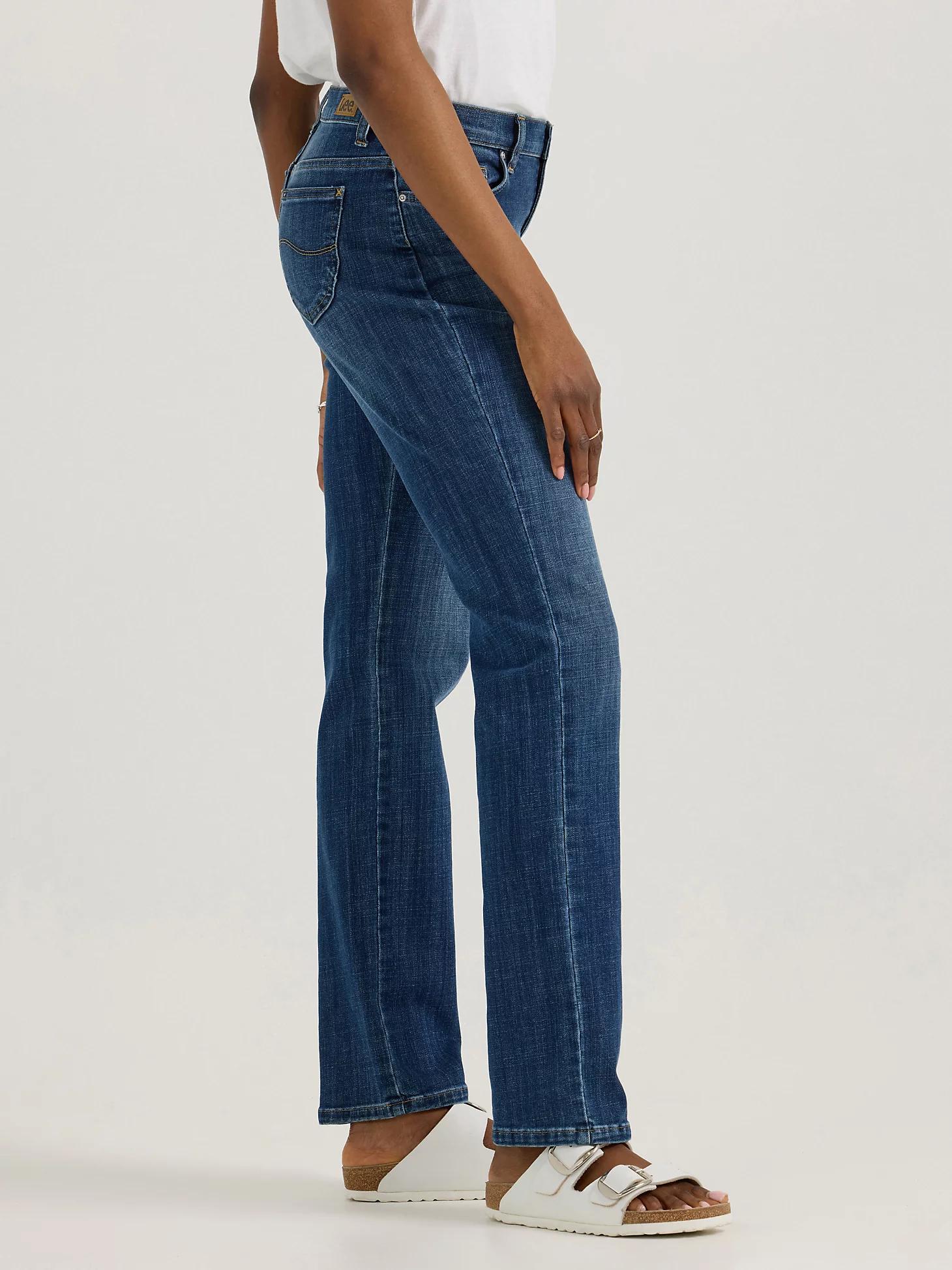 Women’s Stretch Relaxed Fit Straight Leg Jean | Women's Jeans | Lee® Product Image