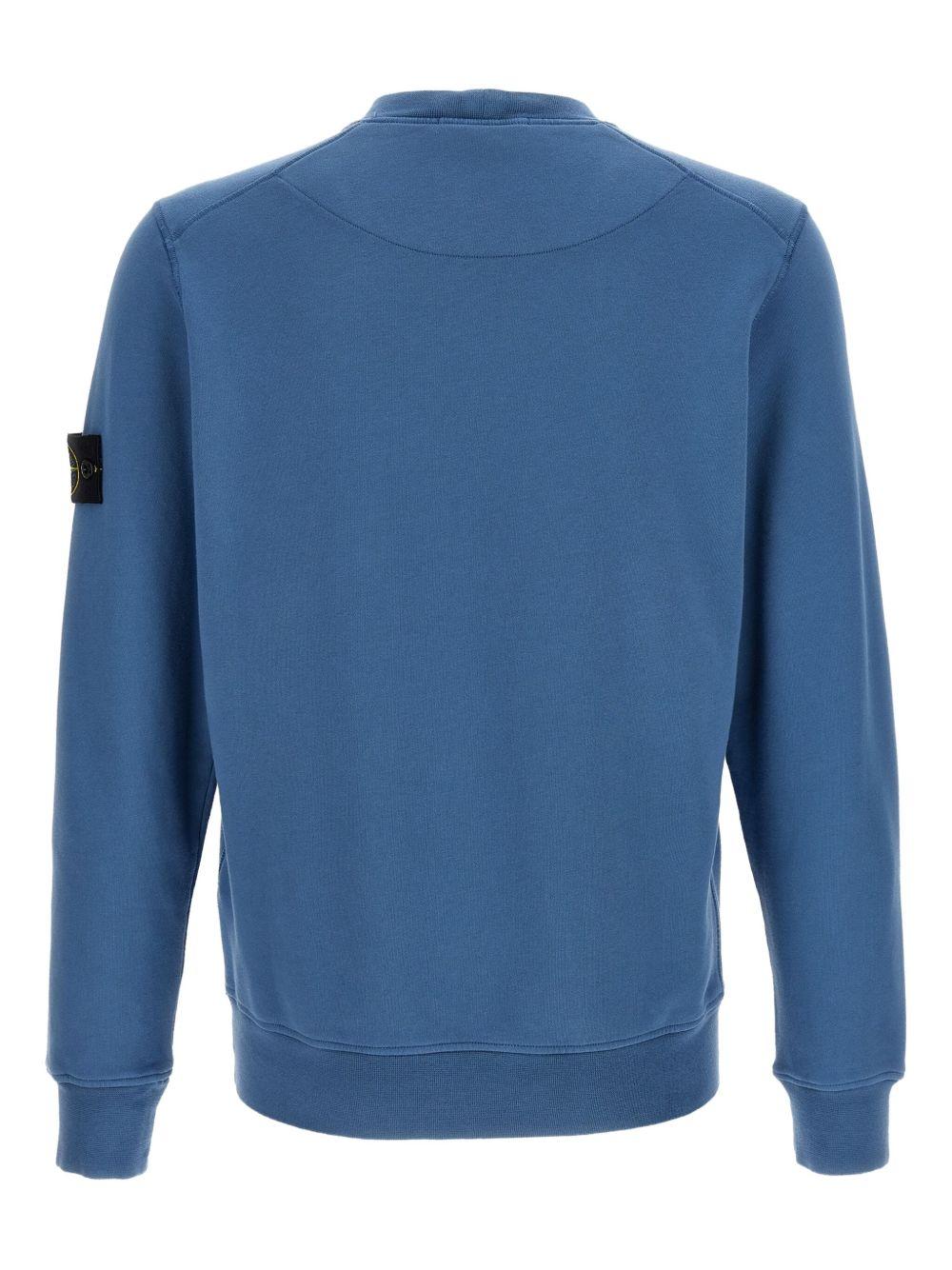 brushed cotton logo-badge sweatshirt Product Image