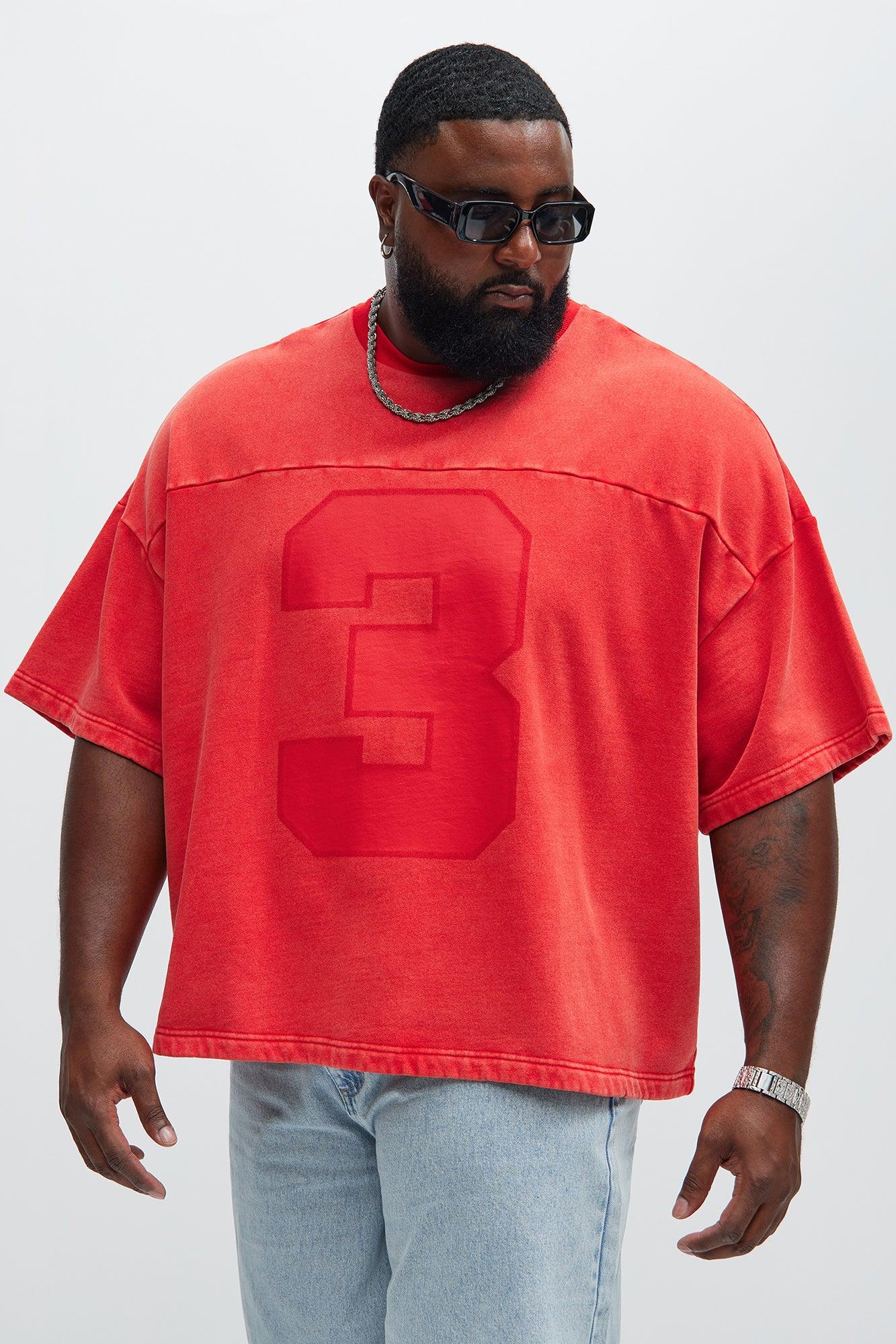 Kyle Oversized Tee - Red Product Image