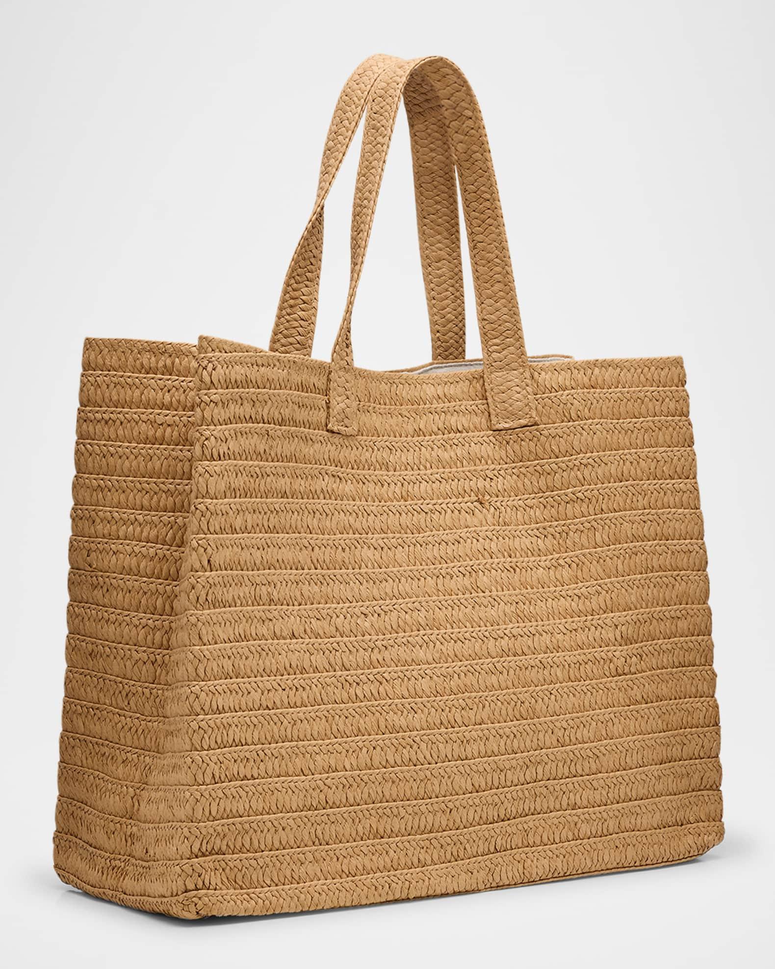 You Me And The Sea Woven Straw Tote Bag Product Image