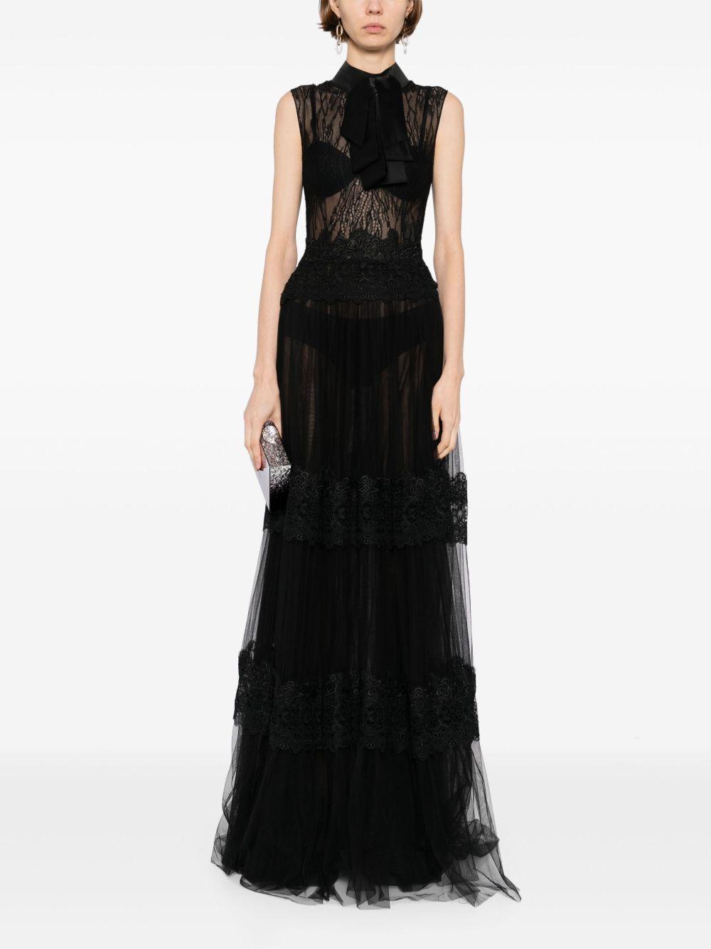 lace sleeveless dress Product Image