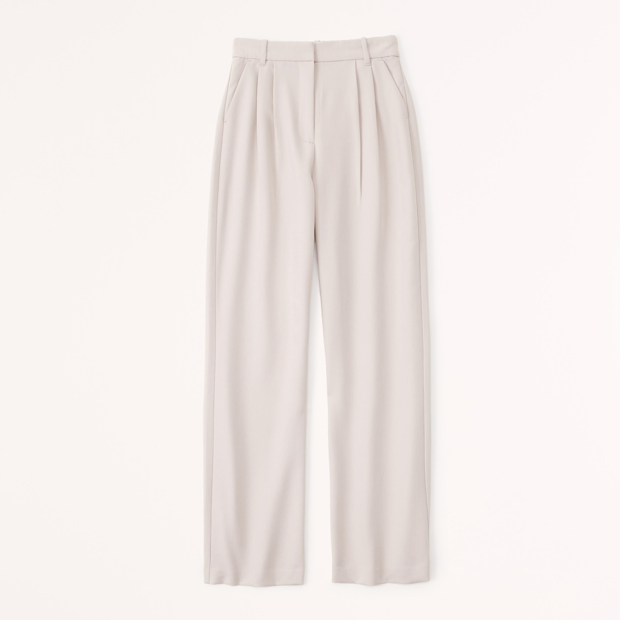Curve Love A&F Sloane Tailored Wide Leg Pant Product Image