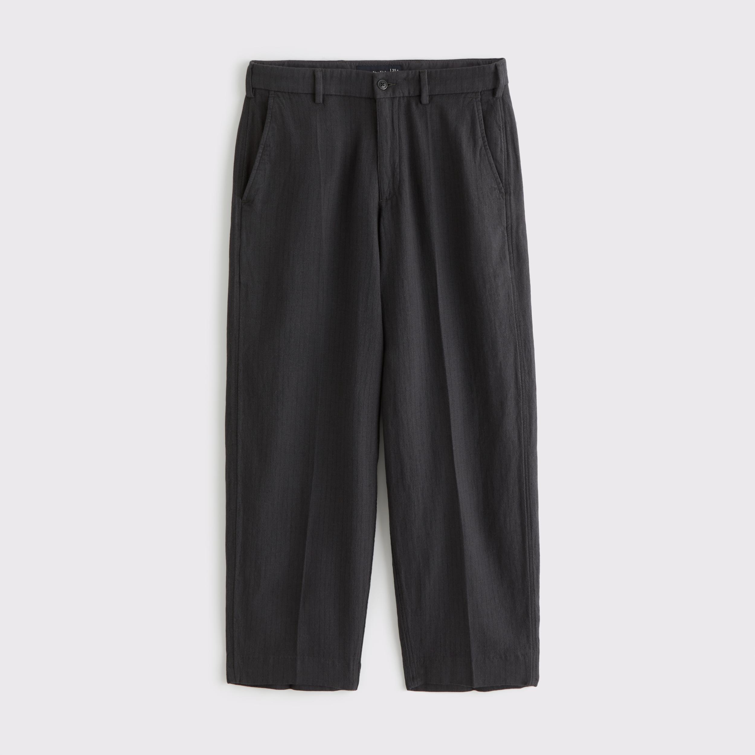 Baggy Tailored Linen-Blend Trouser Product Image