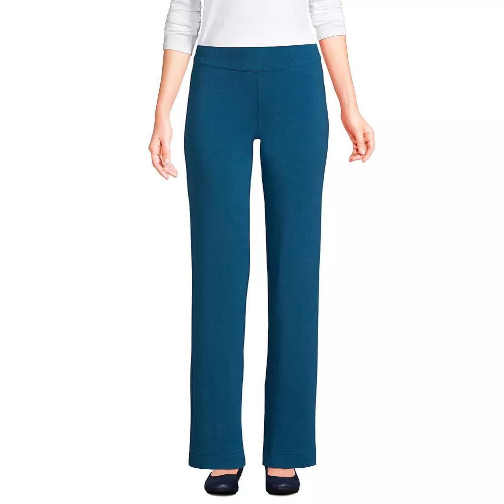 Petite Lands' End Starfish Straight-Leg Pull-On Pants, Women's,  Product Image