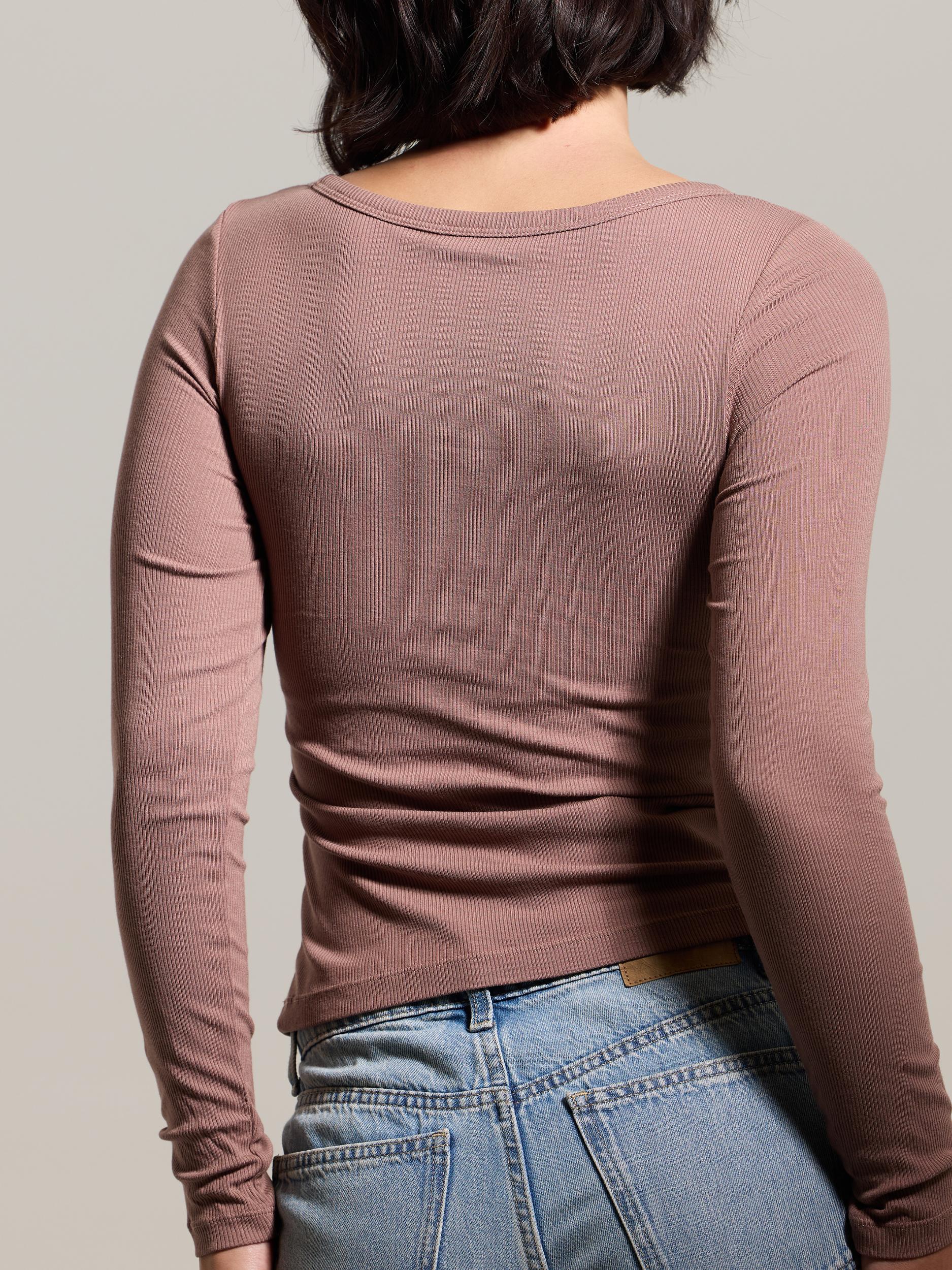 Bamboo Long Sleeve Scoop Neck Brami (Full Length) Product Image