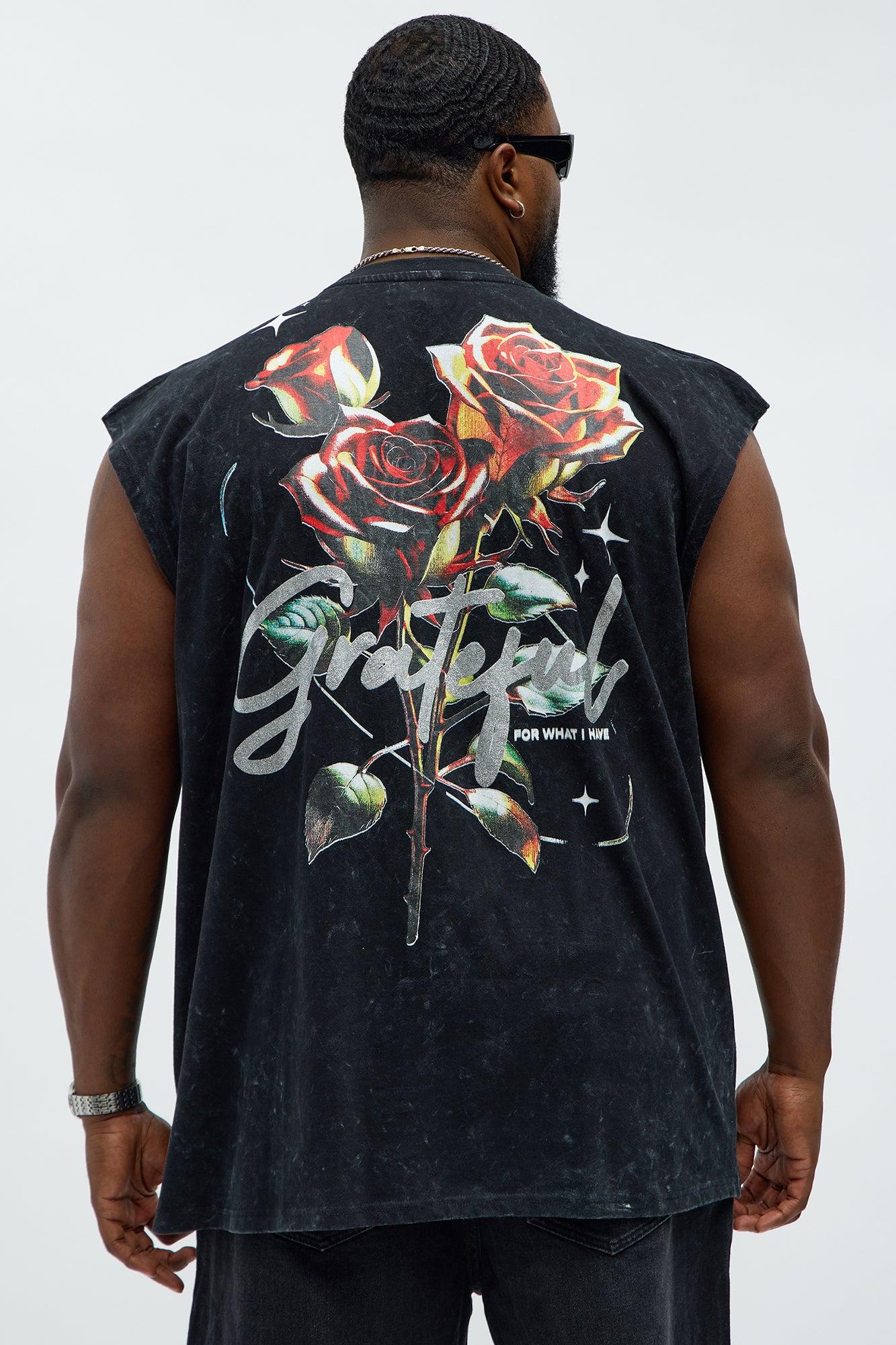 Fearless And Grateful Muscle Tee - Black Product Image