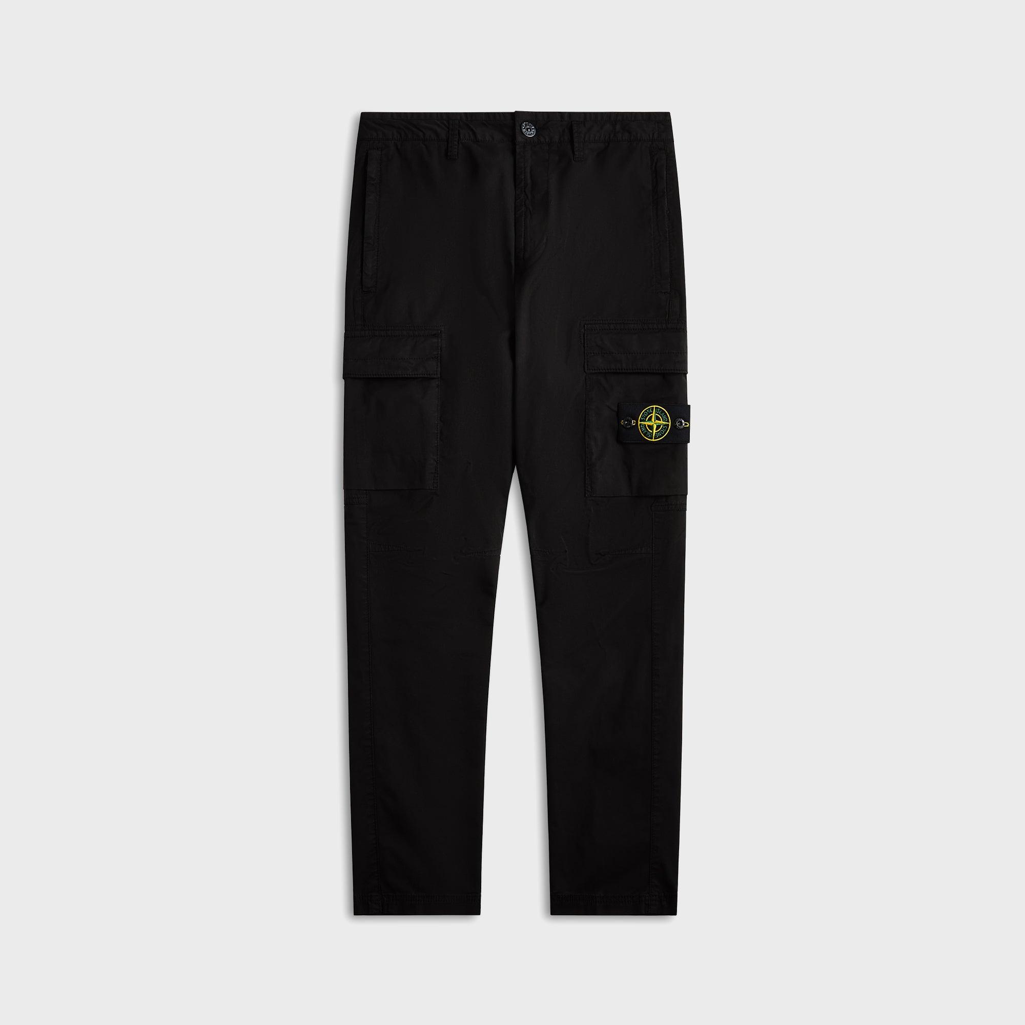 Stone Island Stretch-Tc Garment Dyed Pant - Black Male Product Image