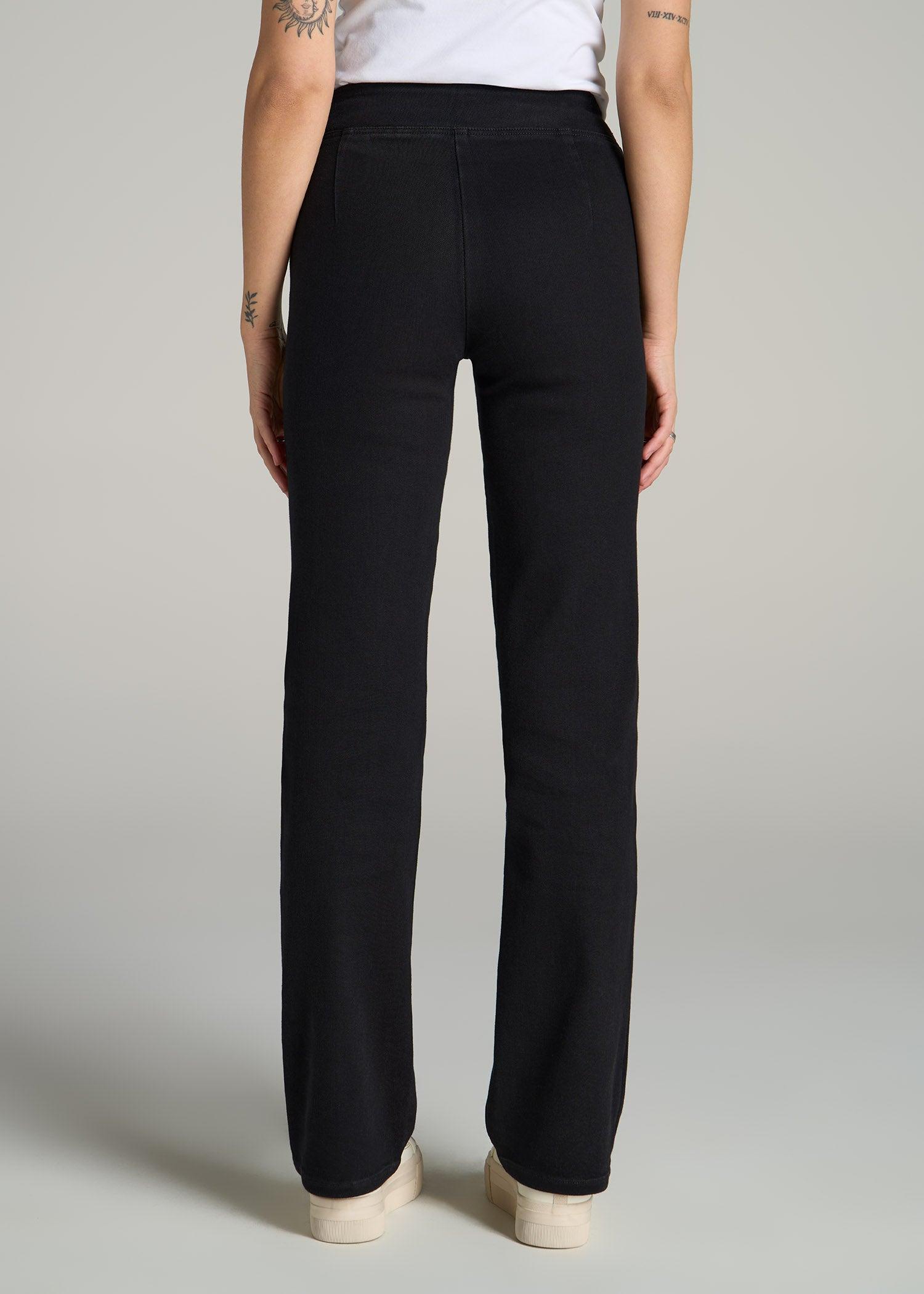Harper Pull-on Straight Leg Jeans for Tall Women in Washed Black Female Product Image
