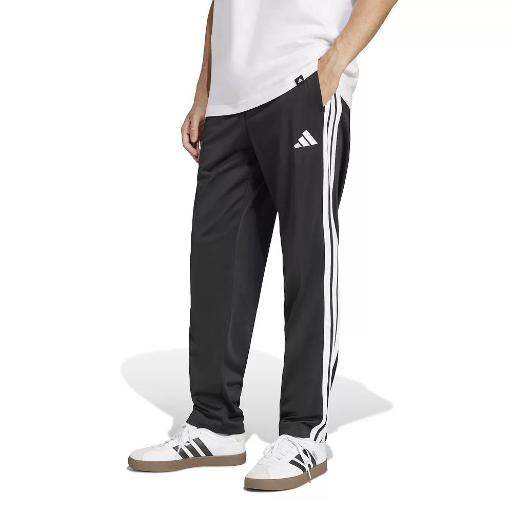 Big & Tall adidas 3-Stripes Tricot Open Hem Track Pants, Men's,  Product Image