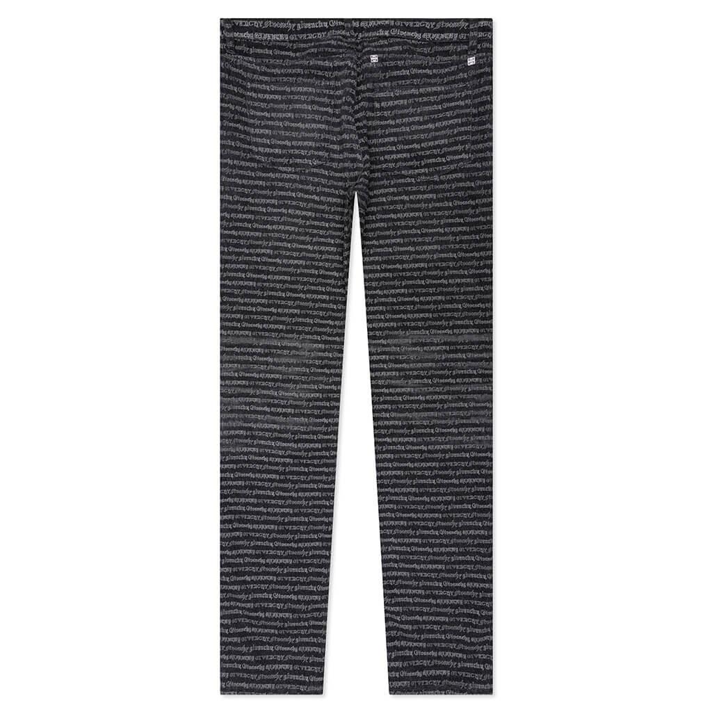 Skinny Fit Trousers w/ All Over - Dark Grey Male Product Image