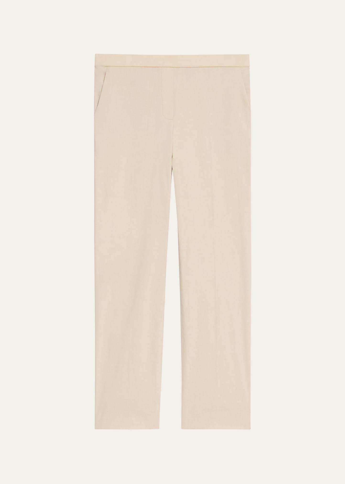 Womens Treeca Linen Pull-On Crop Pants Product Image