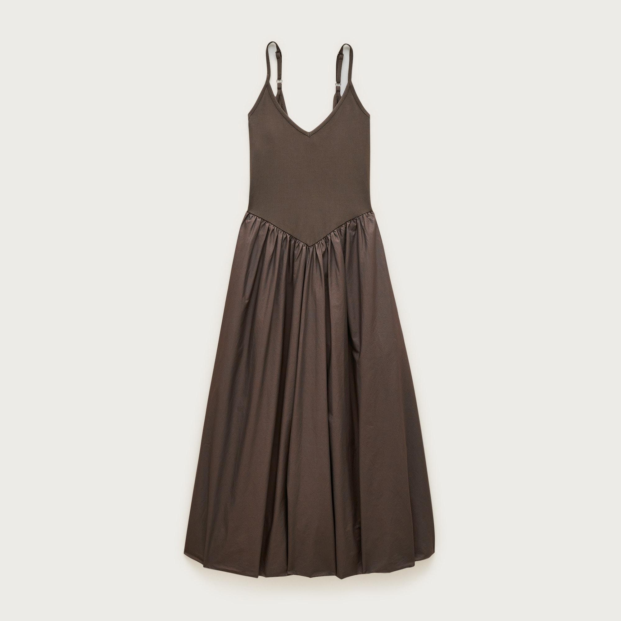 Basque-waist mixy dress Product Image