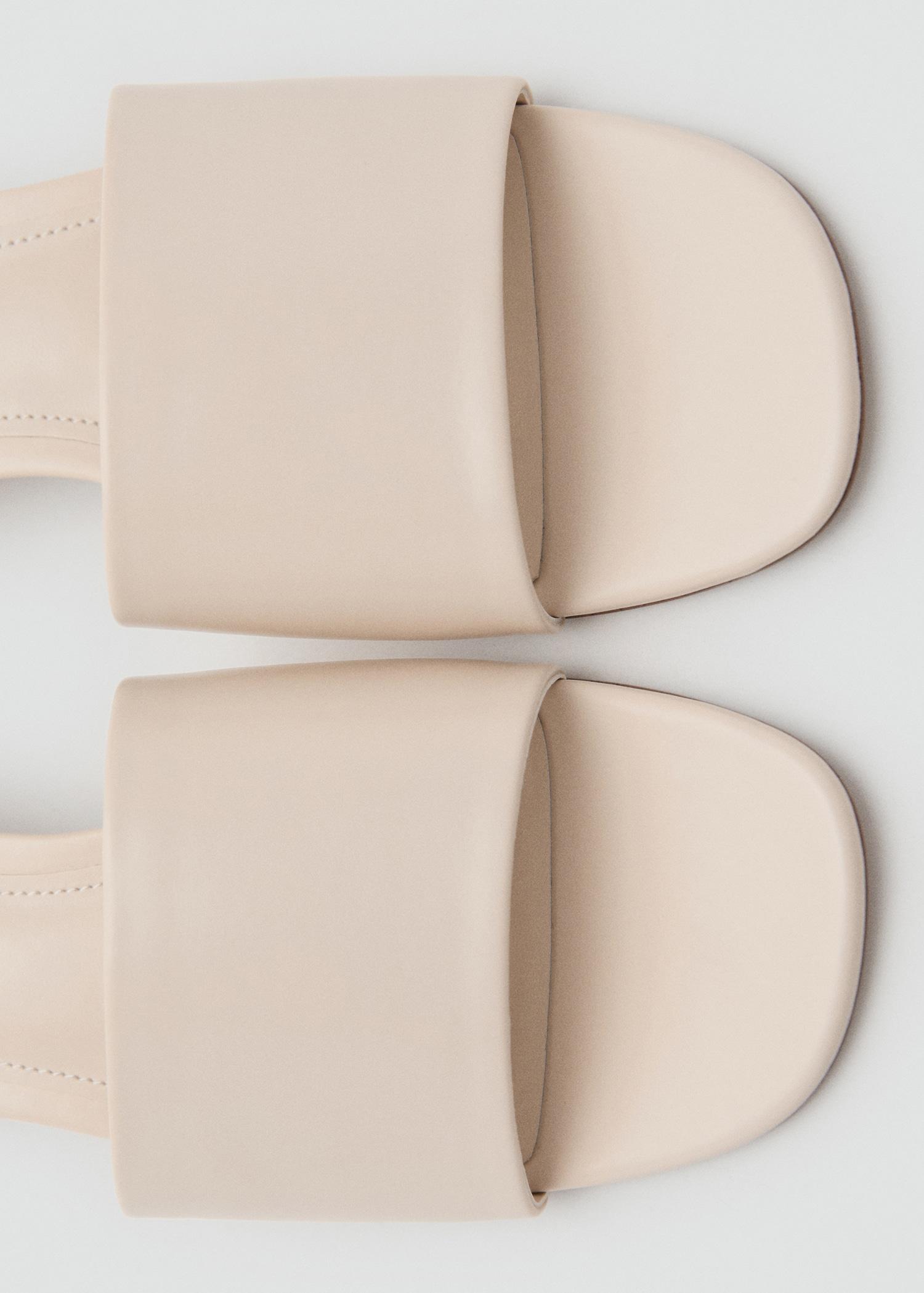 Block-heel sandals with strap - Women | MANGO USA Product Image