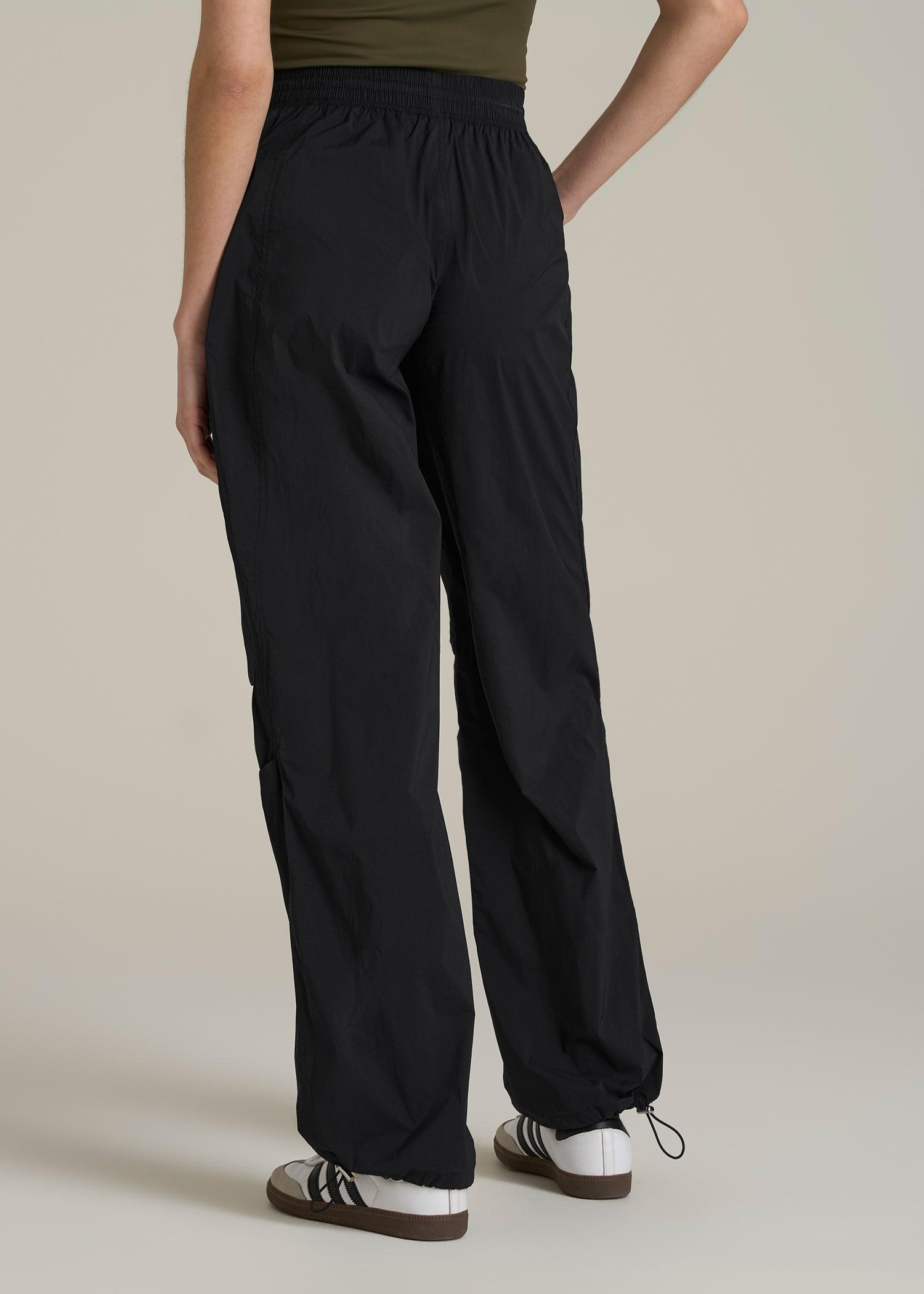 Parachute Jogger for Tall Women in Black Female Product Image