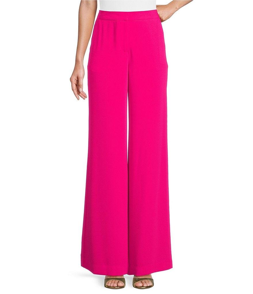 Trina Turk Verity Georgette High Waist Straight Pant Product Image
