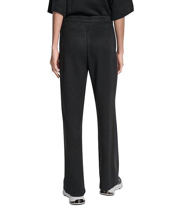 DKNY by Donna Karan Coordinating Mixed Media Hacci Mare Wide Leg Pants Product Image