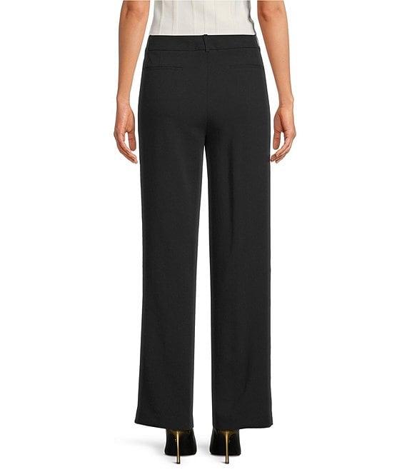 DKNY by Donna Karan Aero Crepe Straight Leg Pants Product Image
