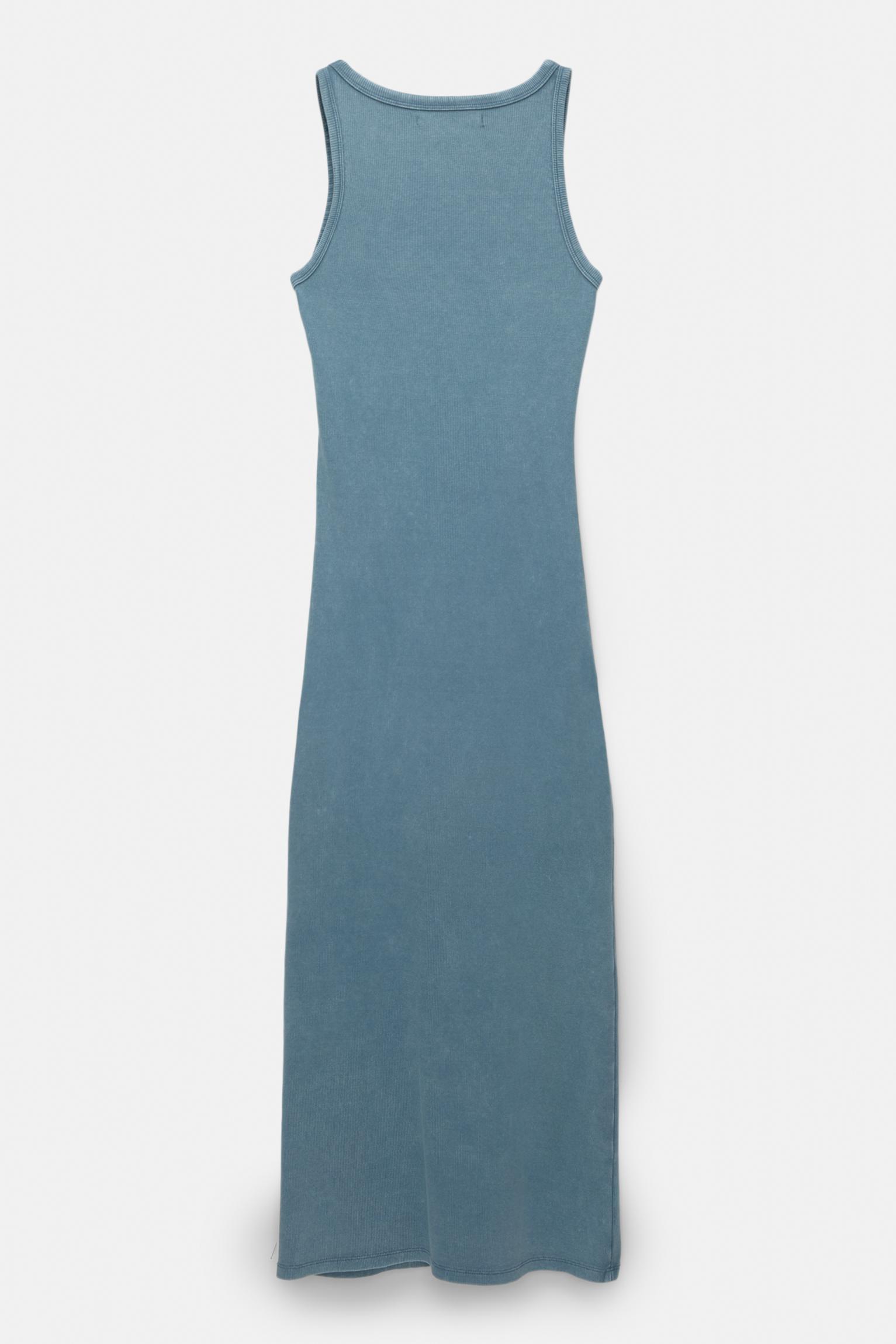 Strappy ribbed midi dress Product Image