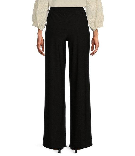 John Mark Stretch Pull-On Wide Leg Straight Pants Product Image