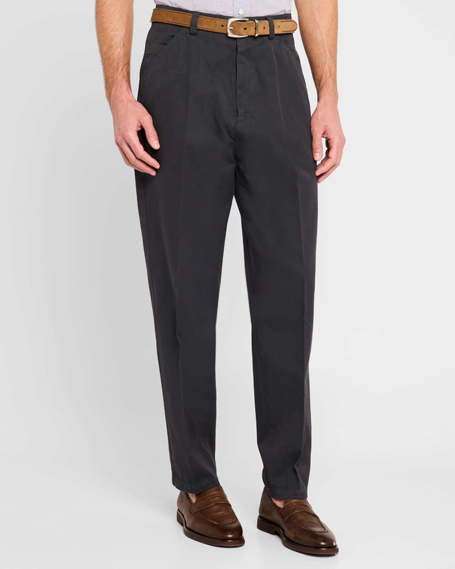 Men's Exclusive Cotton Five-Pocket Pants Product Image