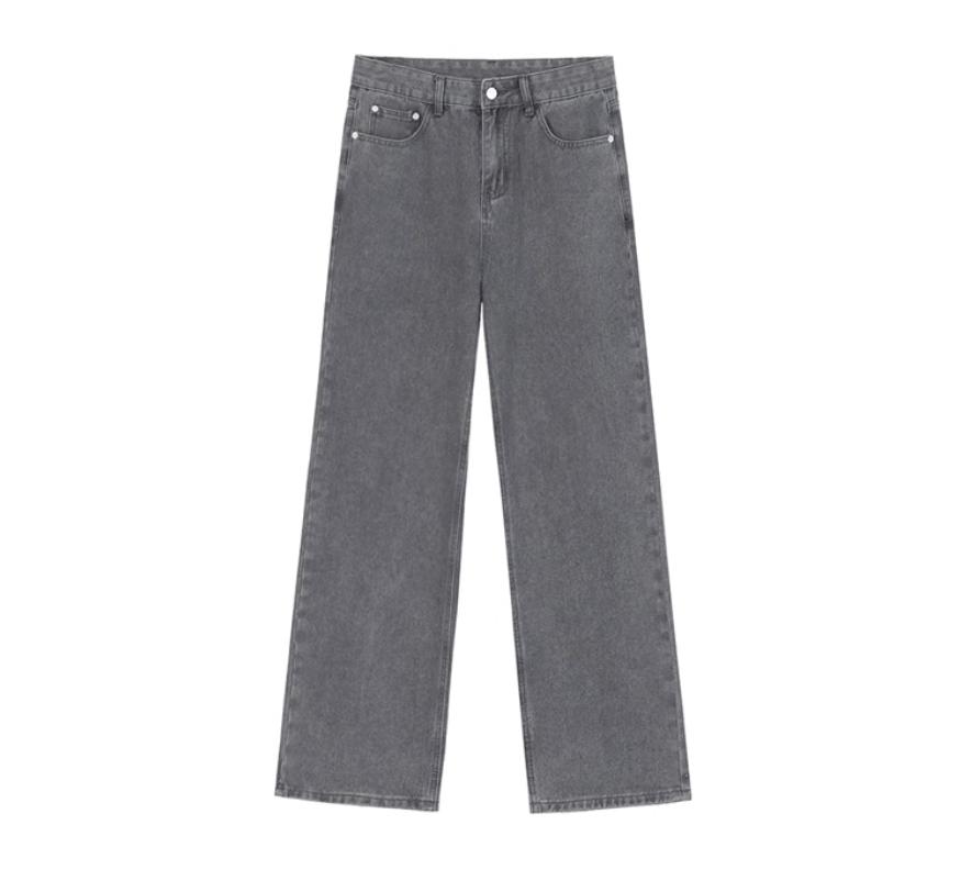 RT No. 11692 WIDE STRAIGHT DENIM JEANS Product Image