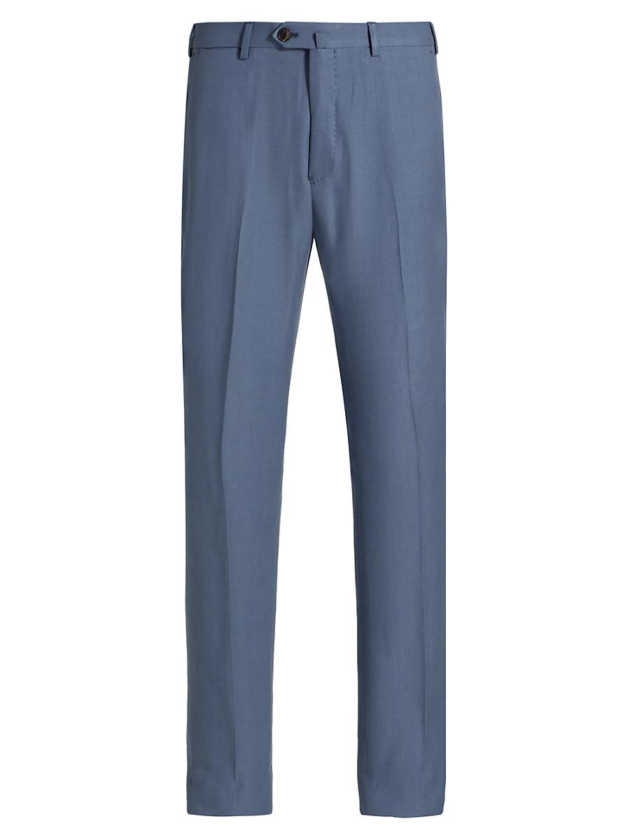 Mens Crease-Front Trousers Product Image
