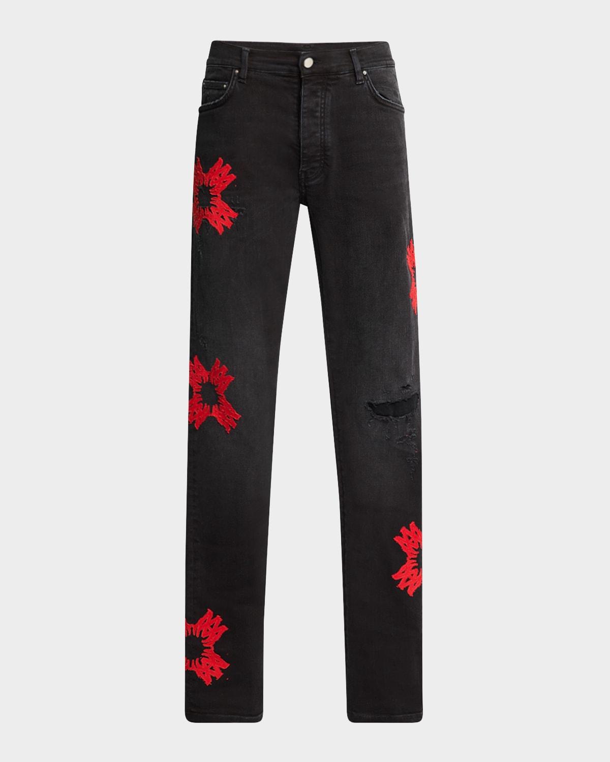 Mens MA Quad Applique Skinny Jeans Product Image