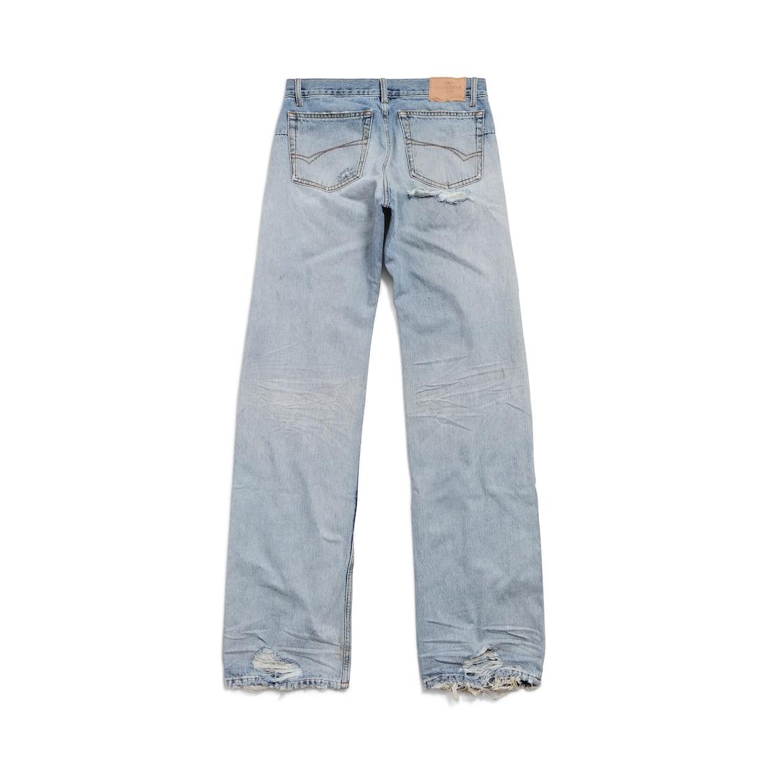 Women's Fitted Low-waist Pants in Light Blue Product Image