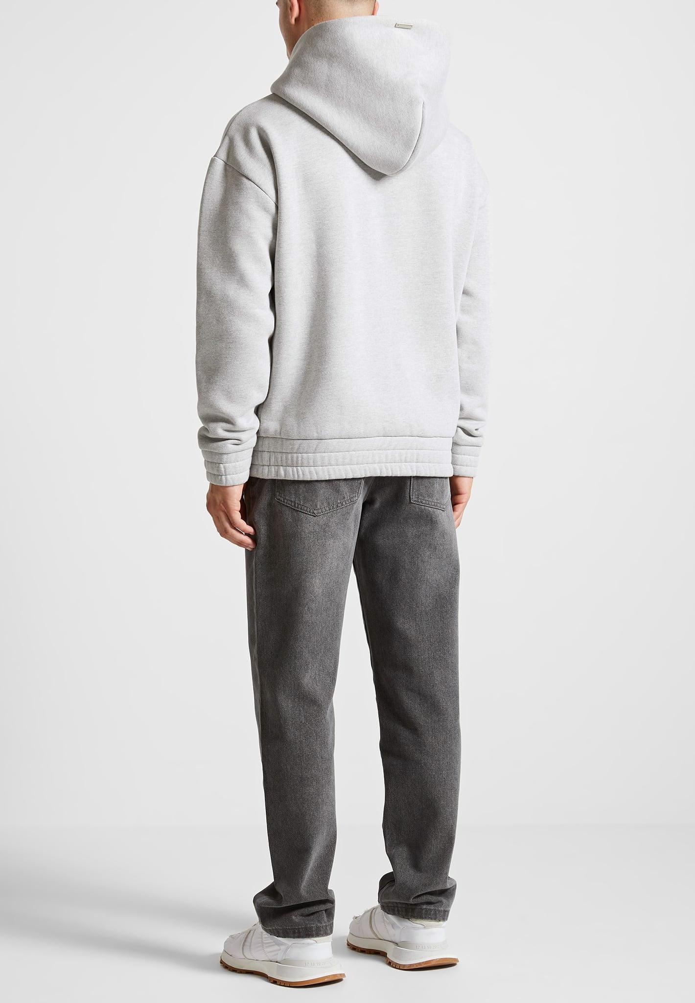 Victor - Eiffel Embossed Hoodie - Grey Male Product Image