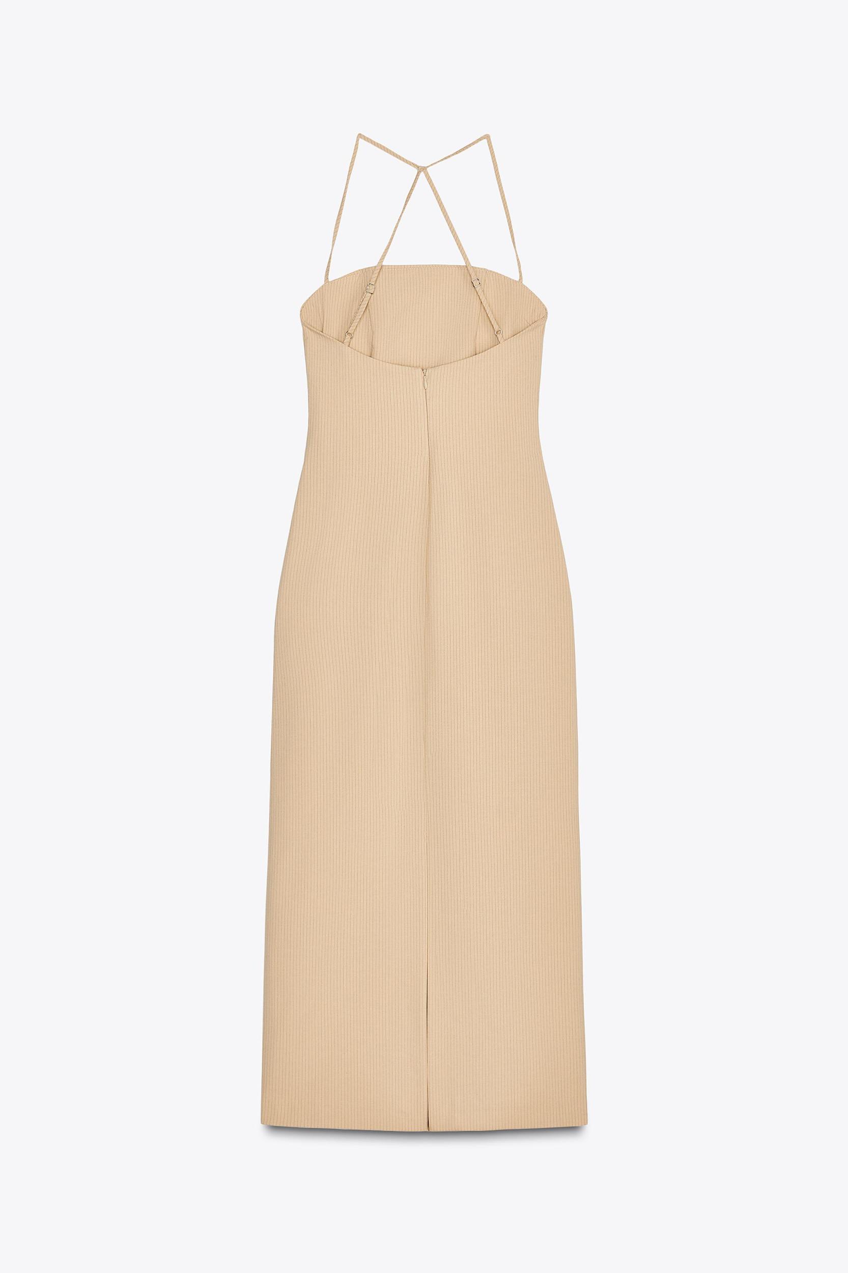 PINSTRIPE MIDI DRESS Product Image