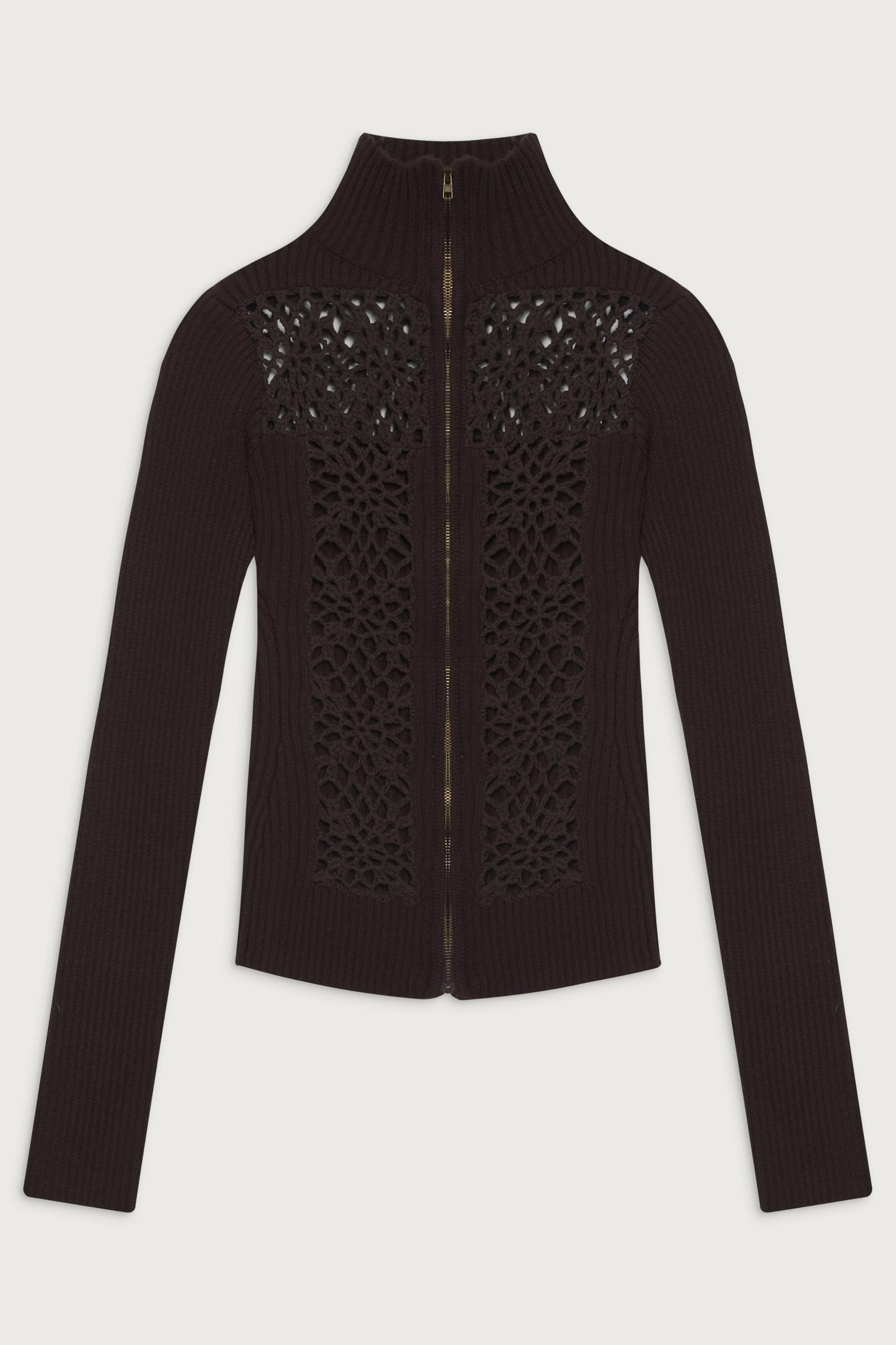 Heaven Ribbed Cloud Knit Sweater - Bourbon Product Image