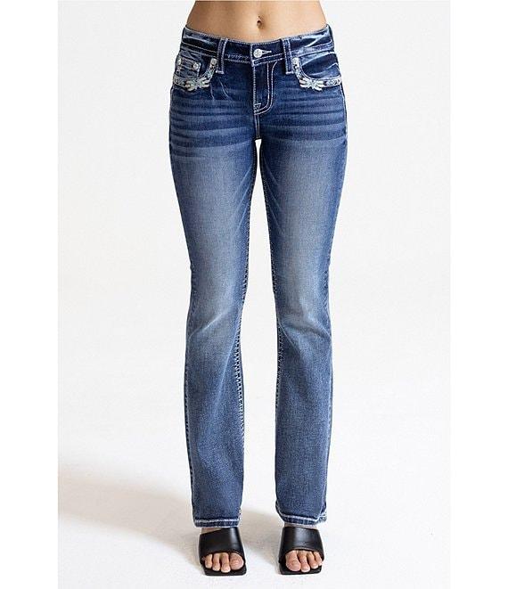 Miss Me Bord Mid-Rise Bootcut Jeans Product Image