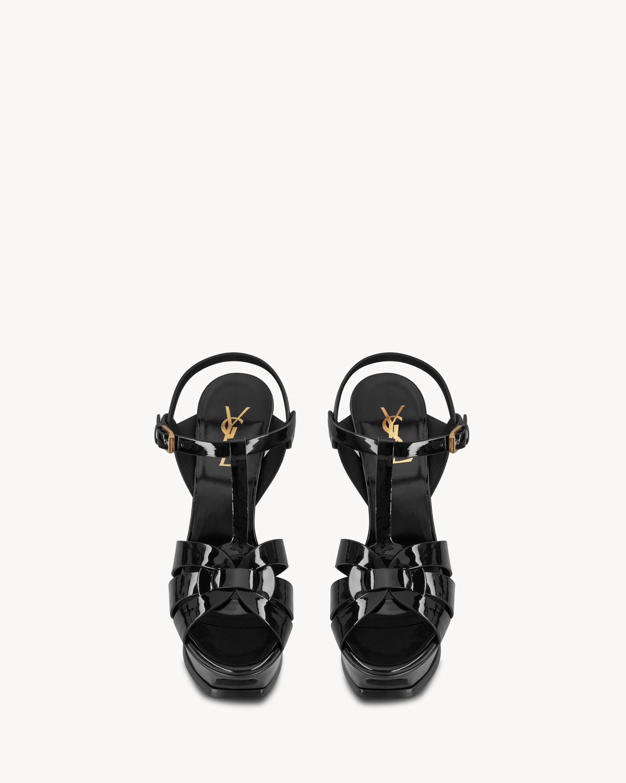 TRIBUTE platform sandals in patent leather Product Image