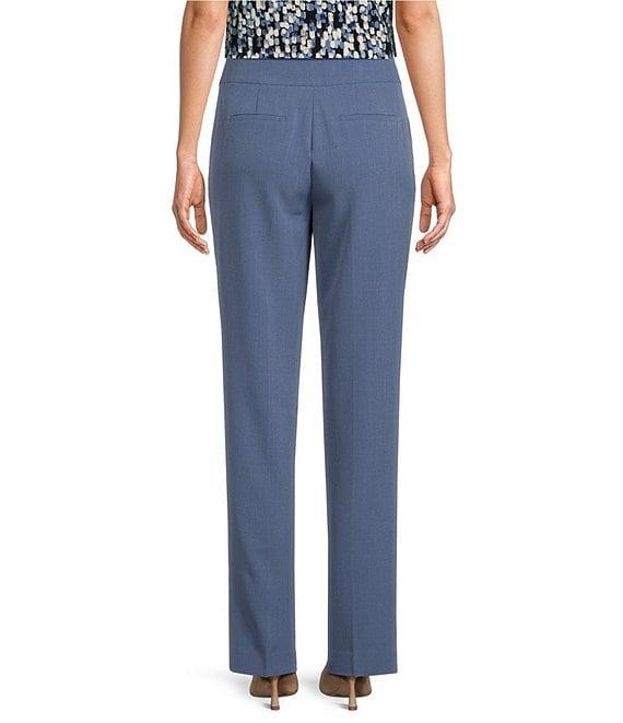 Kasper Stretch Crepe Fly Front Slim Pants Product Image