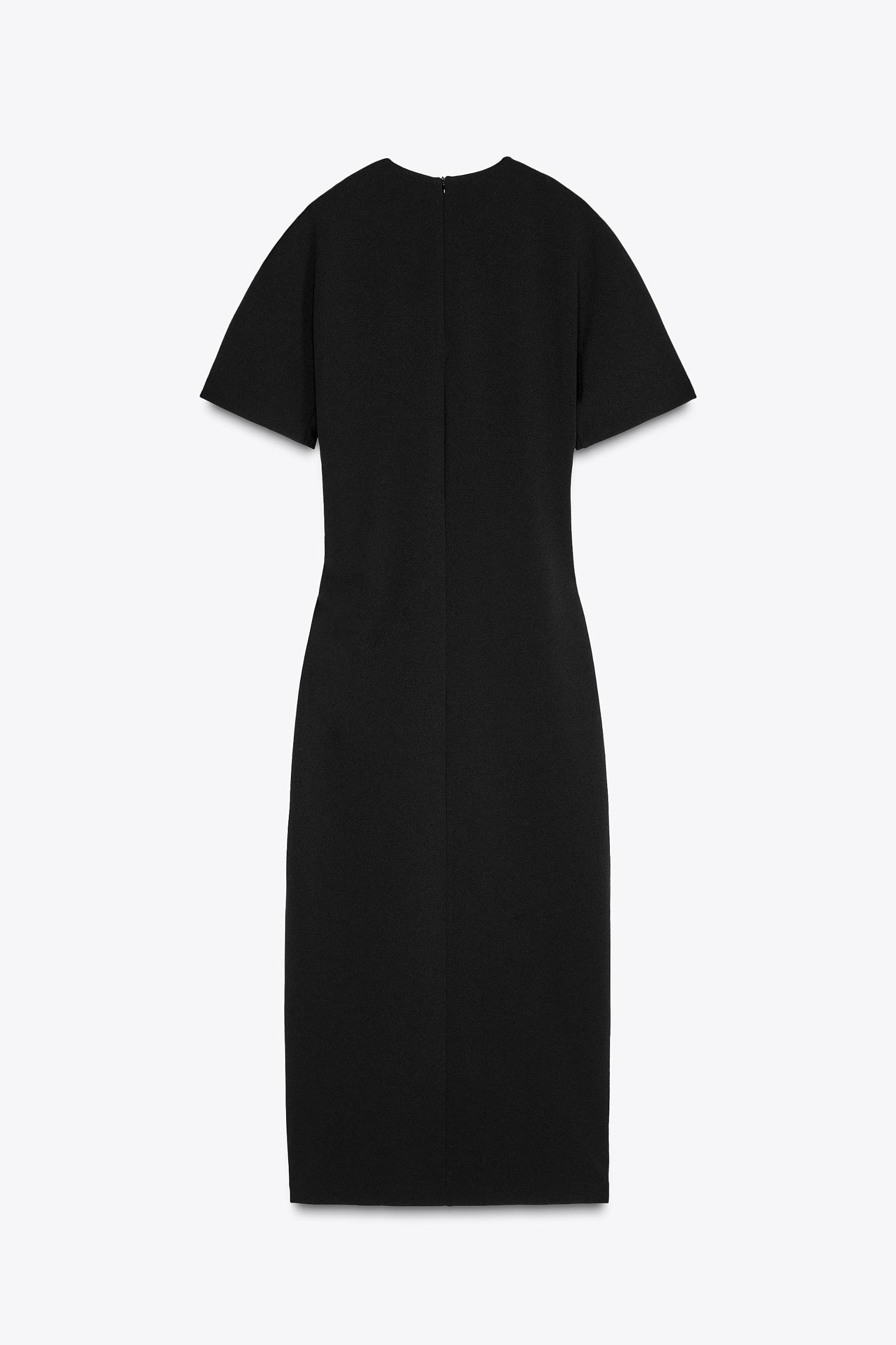 RUCHED MIDI DRESS Product Image