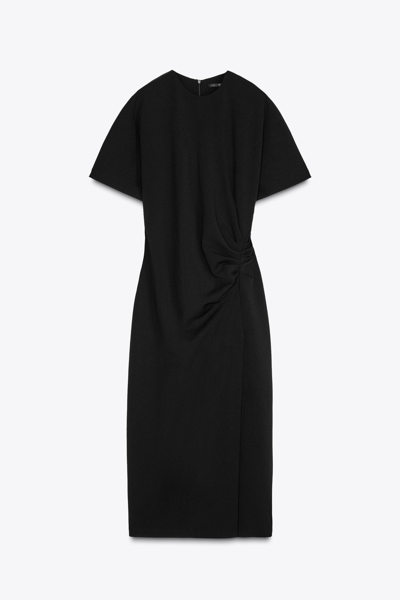 RUCHED MIDI DRESS Product Image