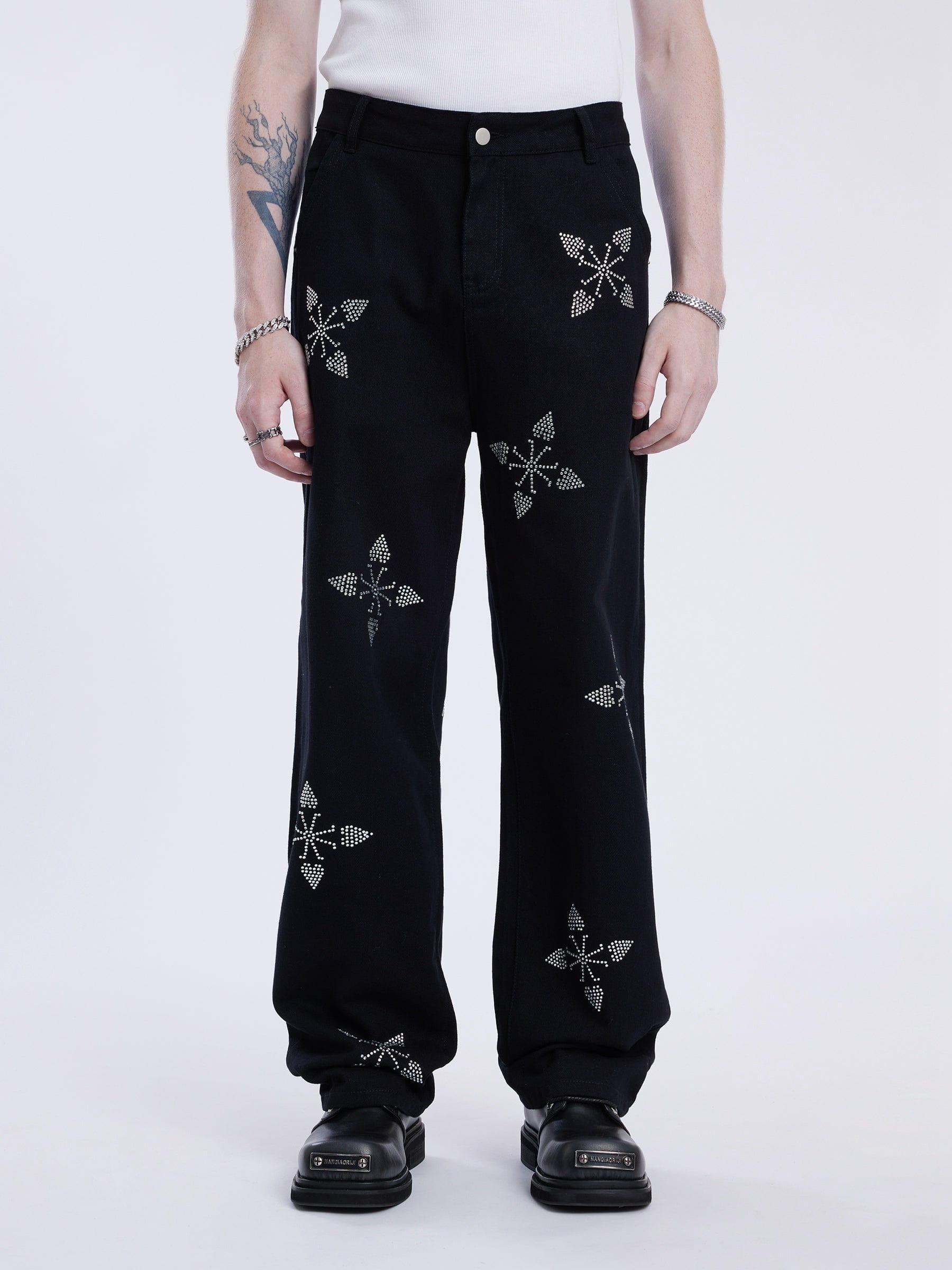 City Of Love Rhinestone Jeans Product Image