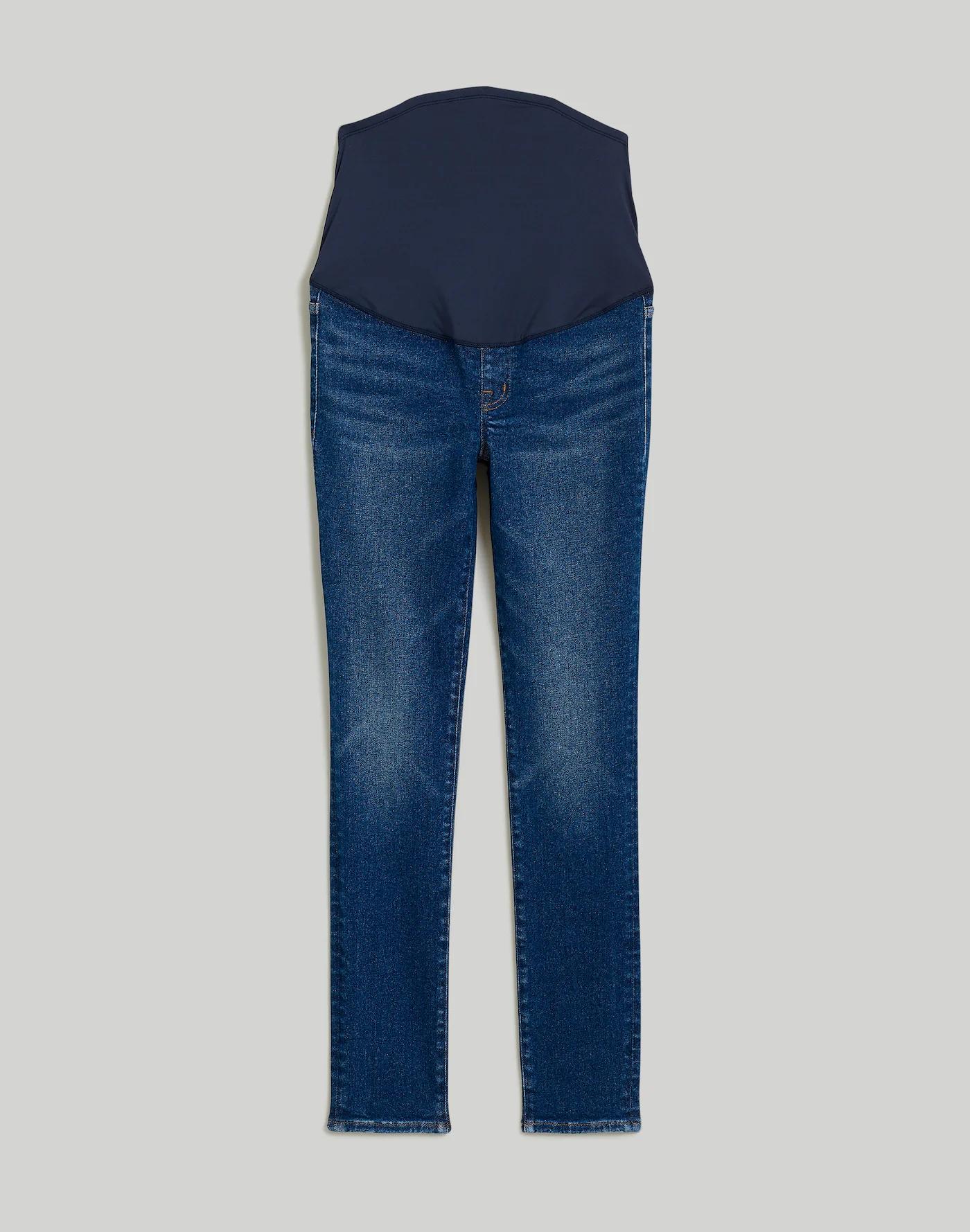 Maternity Over-The-Belly High-Rise Skinny Jeans in Smithley Wash Product Image